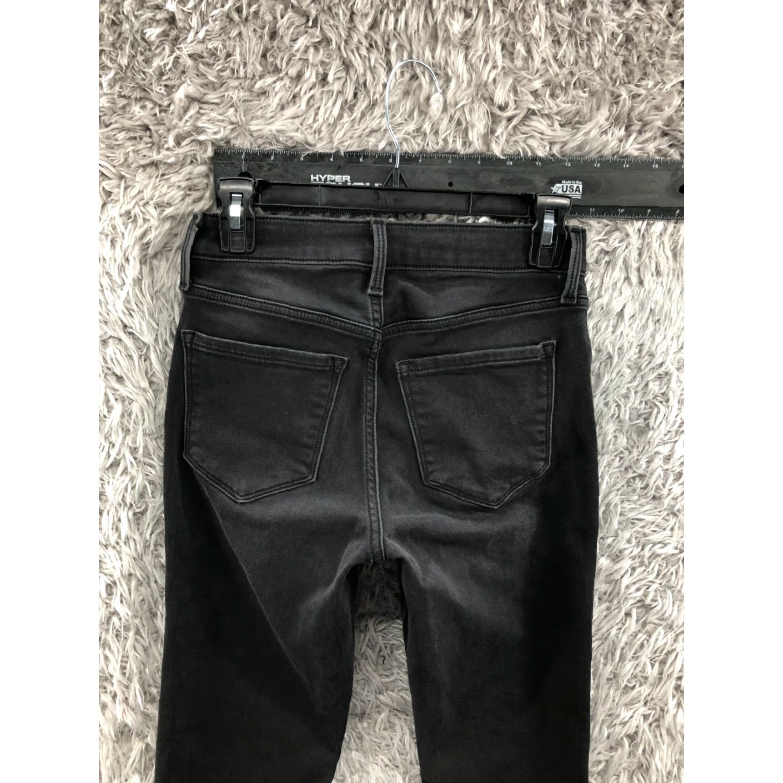 Old Navy Old Navy Rockstar Super Skinny Jeans Womens Size 2 Black Dark Wash High Rise Size 26" / US 2 / IT 38 - 6 Thumbnail