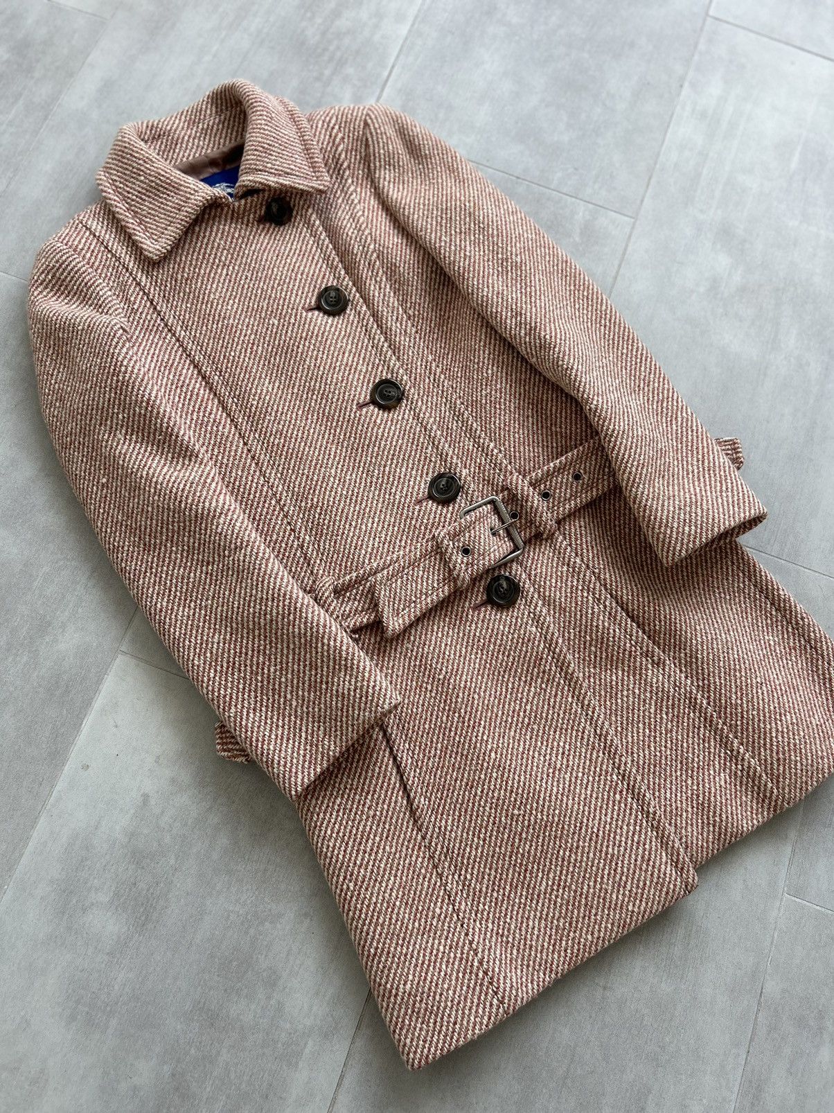Burberry Burberry Blue Label Wool Coat Belted Size 36 Size XS / US 0-2 / IT 36-38 - 10 Thumbnail