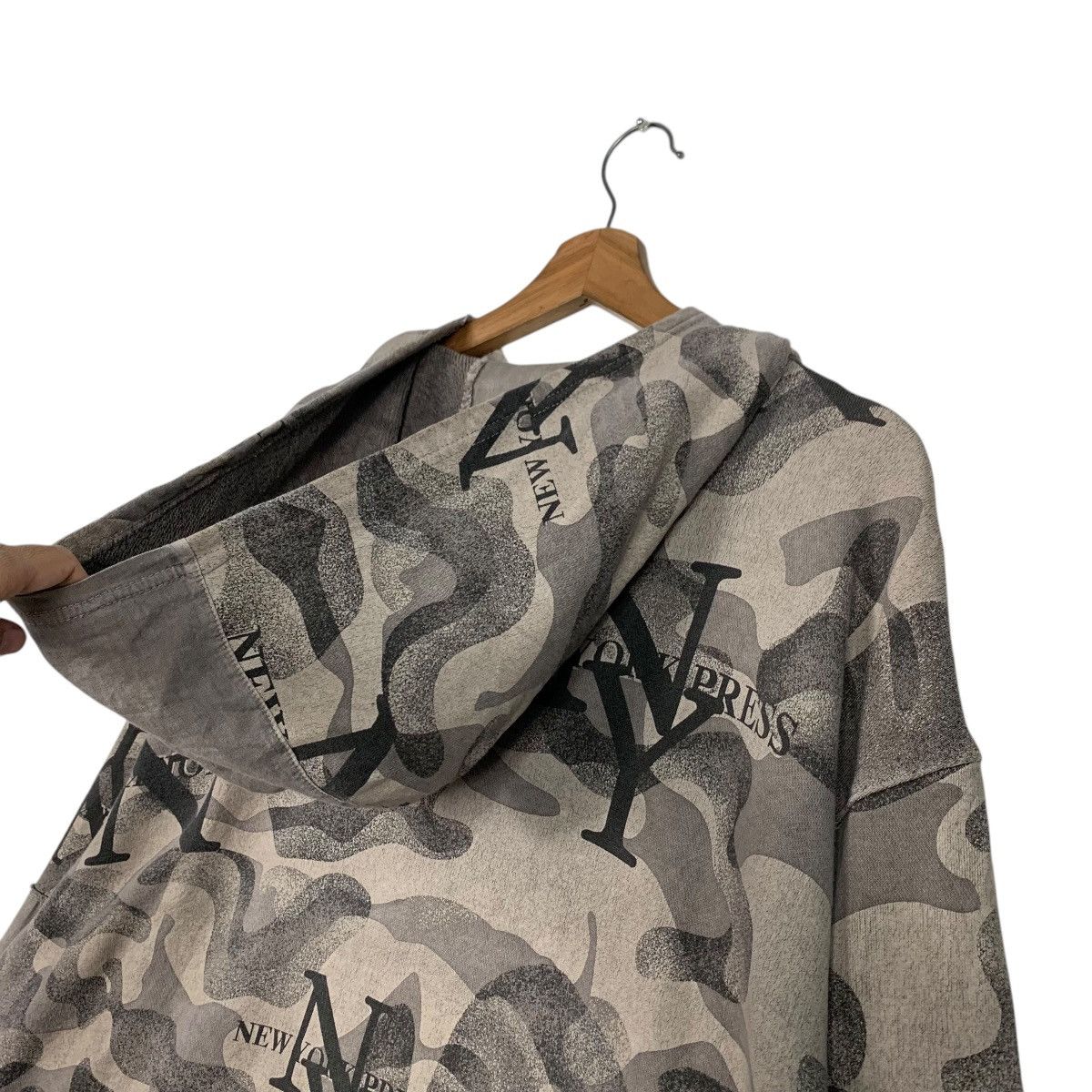 Other NEW YORK PRESS Camo Zipper Hoodie Sweater #2392-C107 Size US XL / EU 56 / 4 - 9 Thumbnail