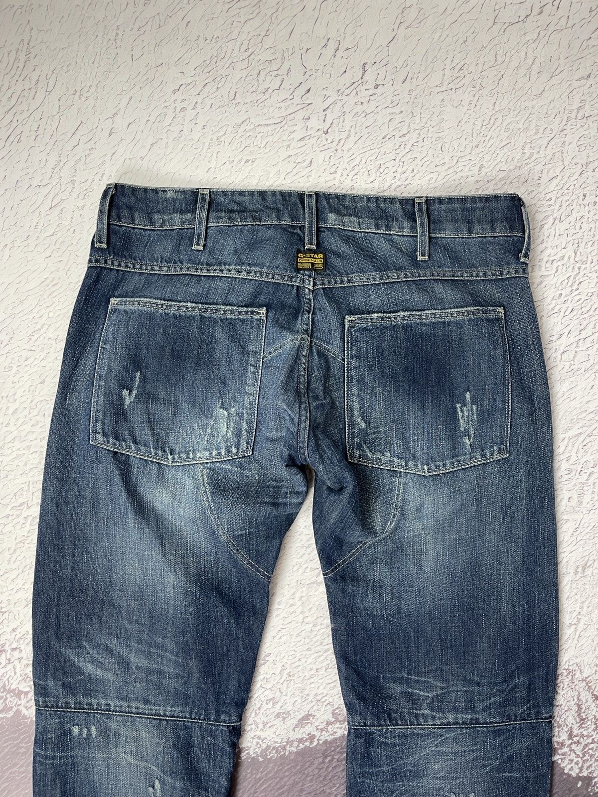G-Star G-Star Raw 5620 3D Low Tapered double knee denim jeans pants Size US 33 - 12 Thumbnail