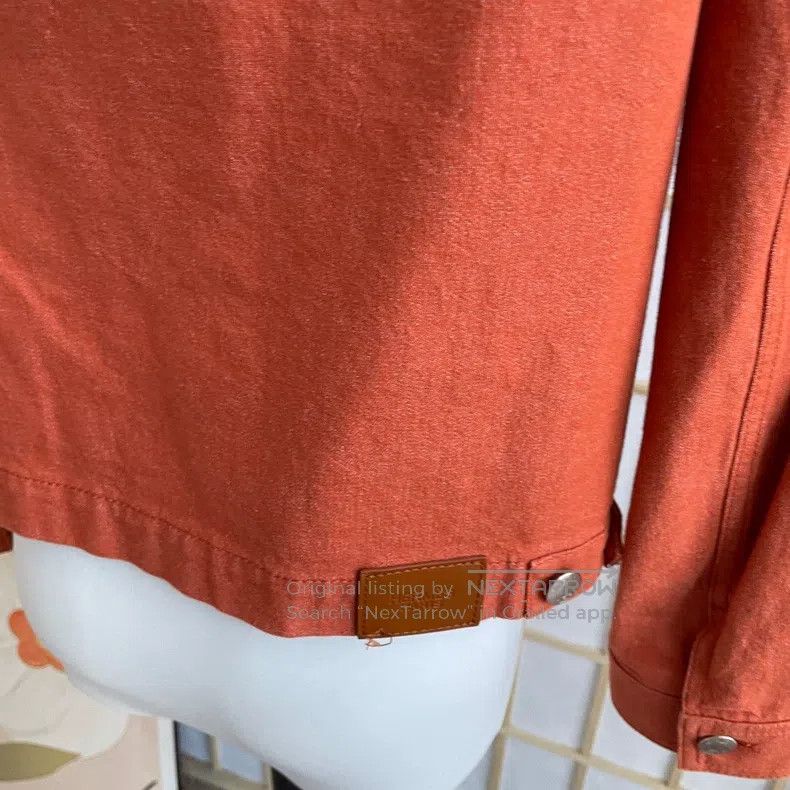Hermes Hermes Orange denim jacket, denim Size XS / US 0-2 / IT 36-38 - 3 Thumbnail