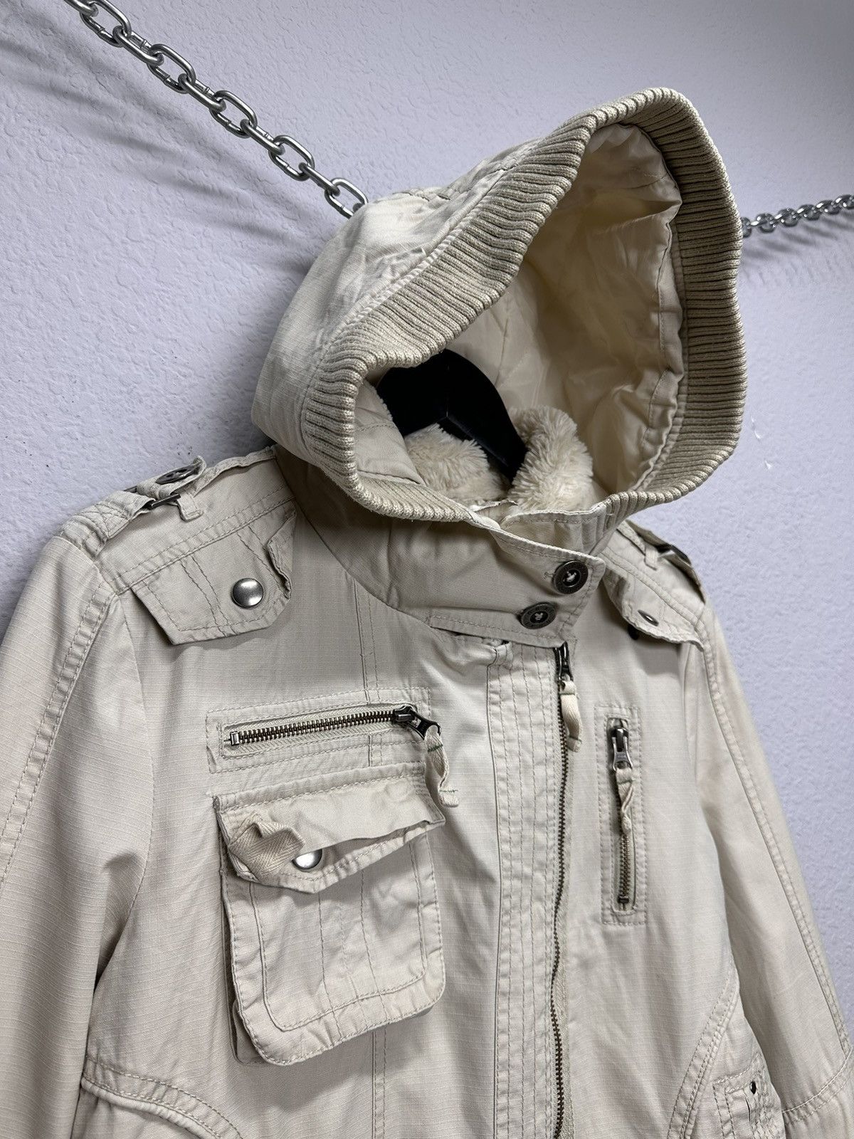 Hysteric Glamour Japan Ifsixwasnine Fur Goa Tornado Mart Jacket Isay Miyake Size US M / EU 48-50 / 2 - 3 Thumbnail