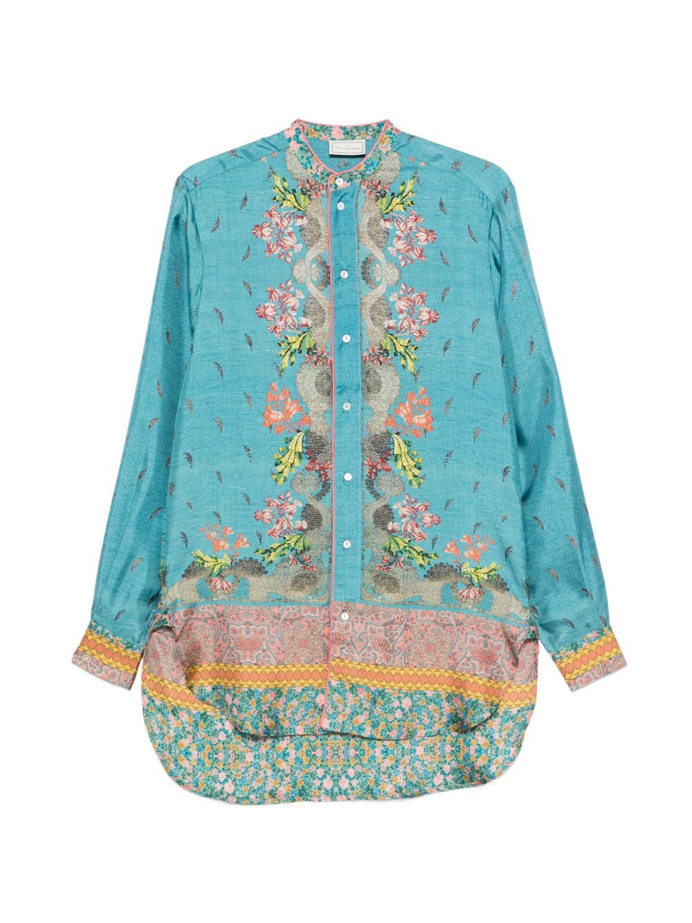 Pierre-Louis Mascia PRINTED SILK SHIRT Size L / US 10 / IT 46 - 1 Thumbnail