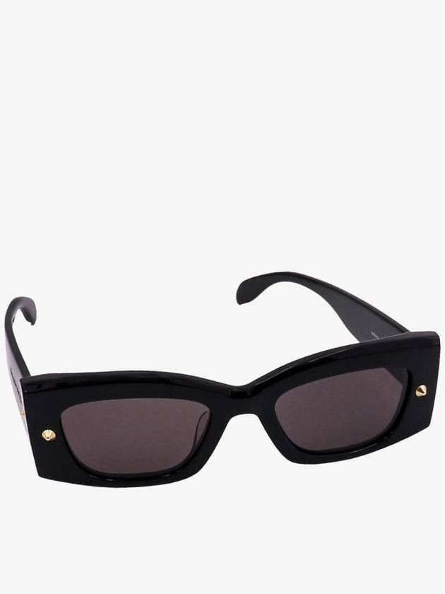 Alexander McQueen o1w1db10126 Size:OS/Spike Rectangular Sunglasses in Black Size ONE SIZE - 2 Thumbnail