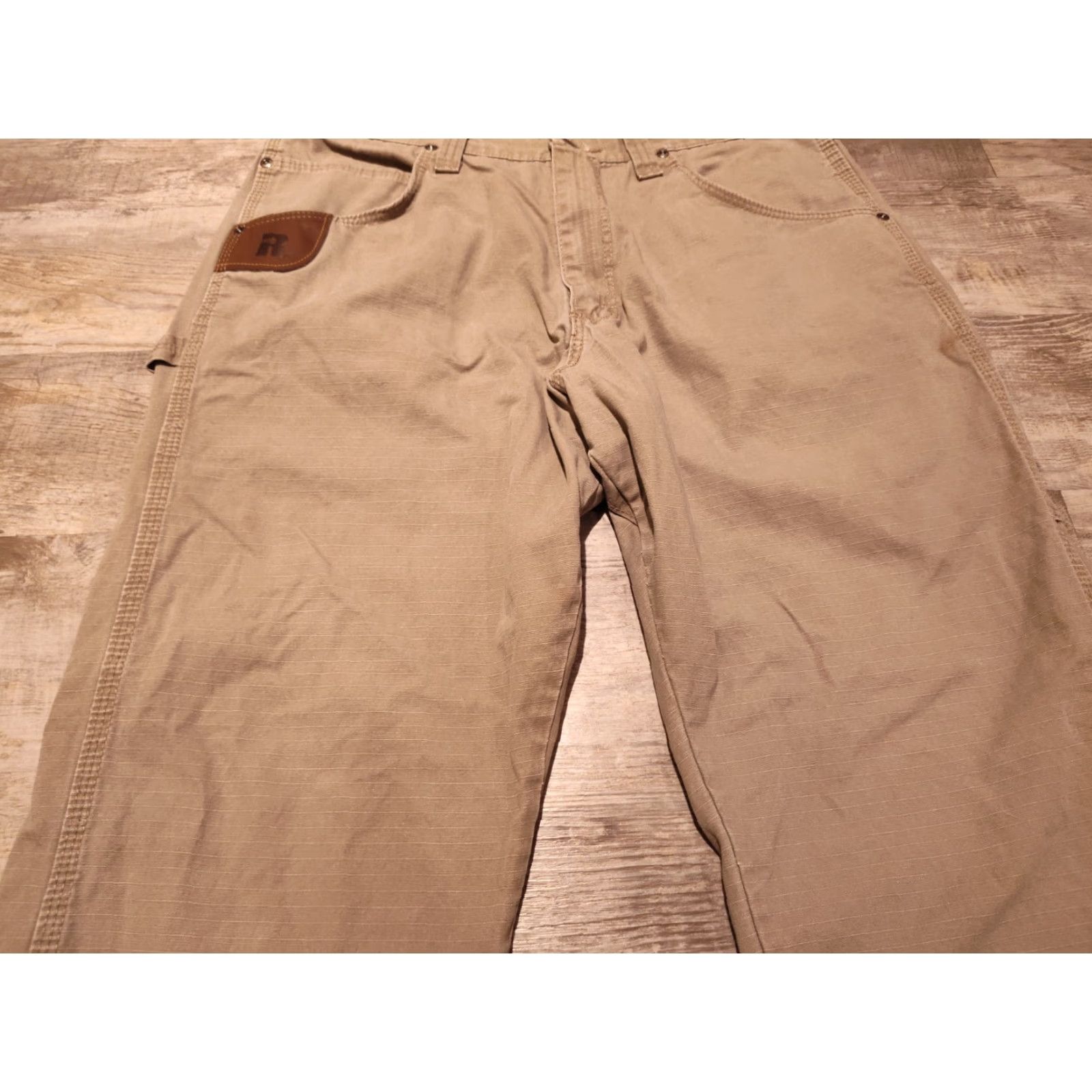 Wrangler VINTAGE Wrangler RIGGS Workwear Pants Men Size 36x30 Brown Canvas Carpenter Work Leg Style Size US 36 / EU 52 - 4 Thumbnail