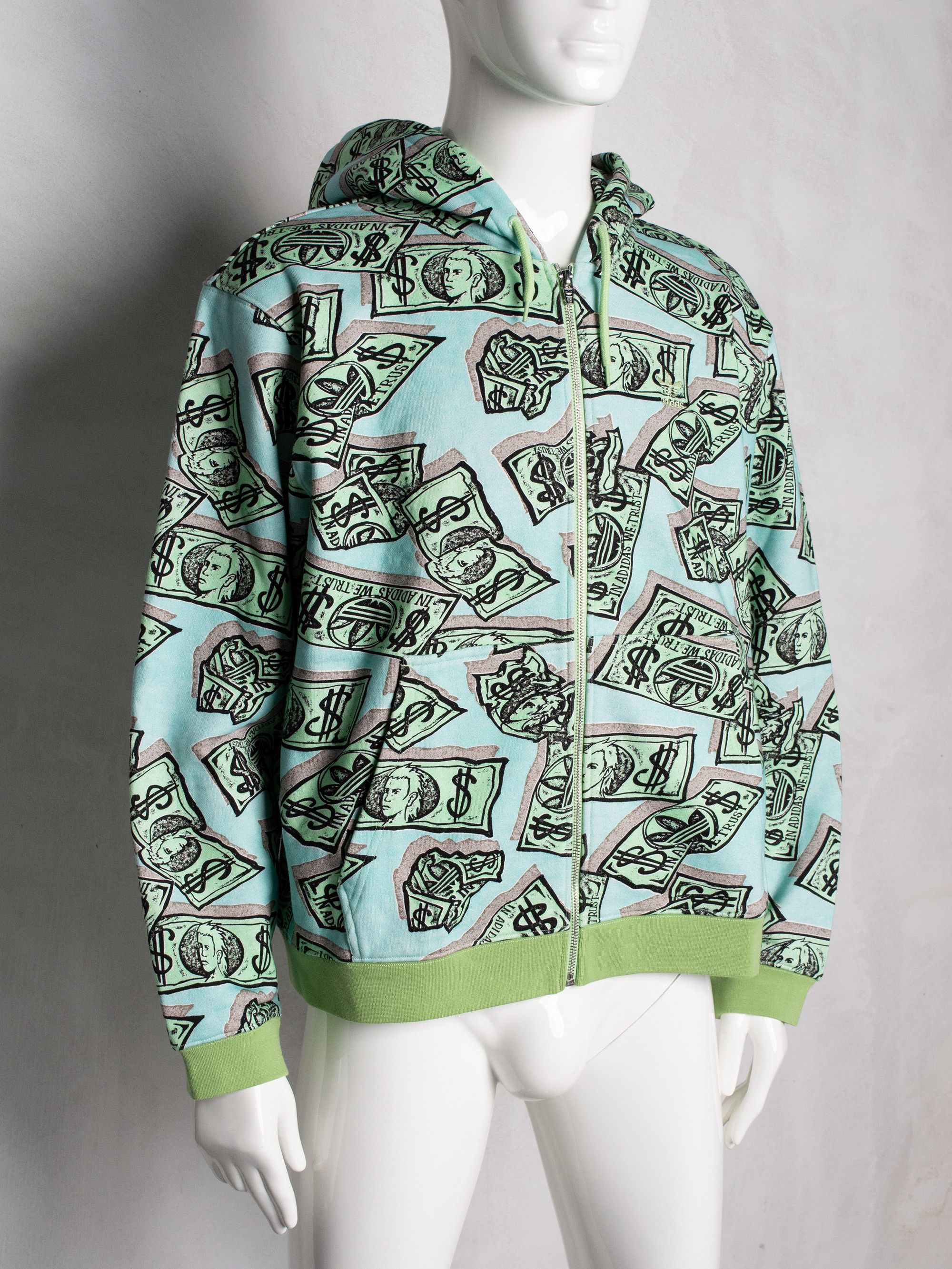 Adidas × Jeremy Scott unreleased sample 2023 Money Print zip hoodie Size US M / EU 48-50 / 2 - 2 Thumbnail