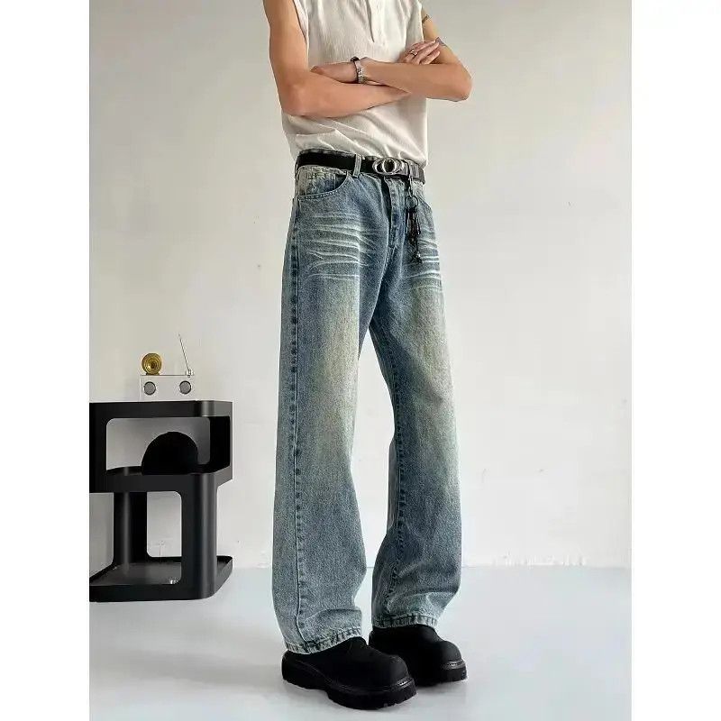 Japanese Brand Retro loose high street casual jeans Size US 32 / EU 48 - 3 Thumbnail