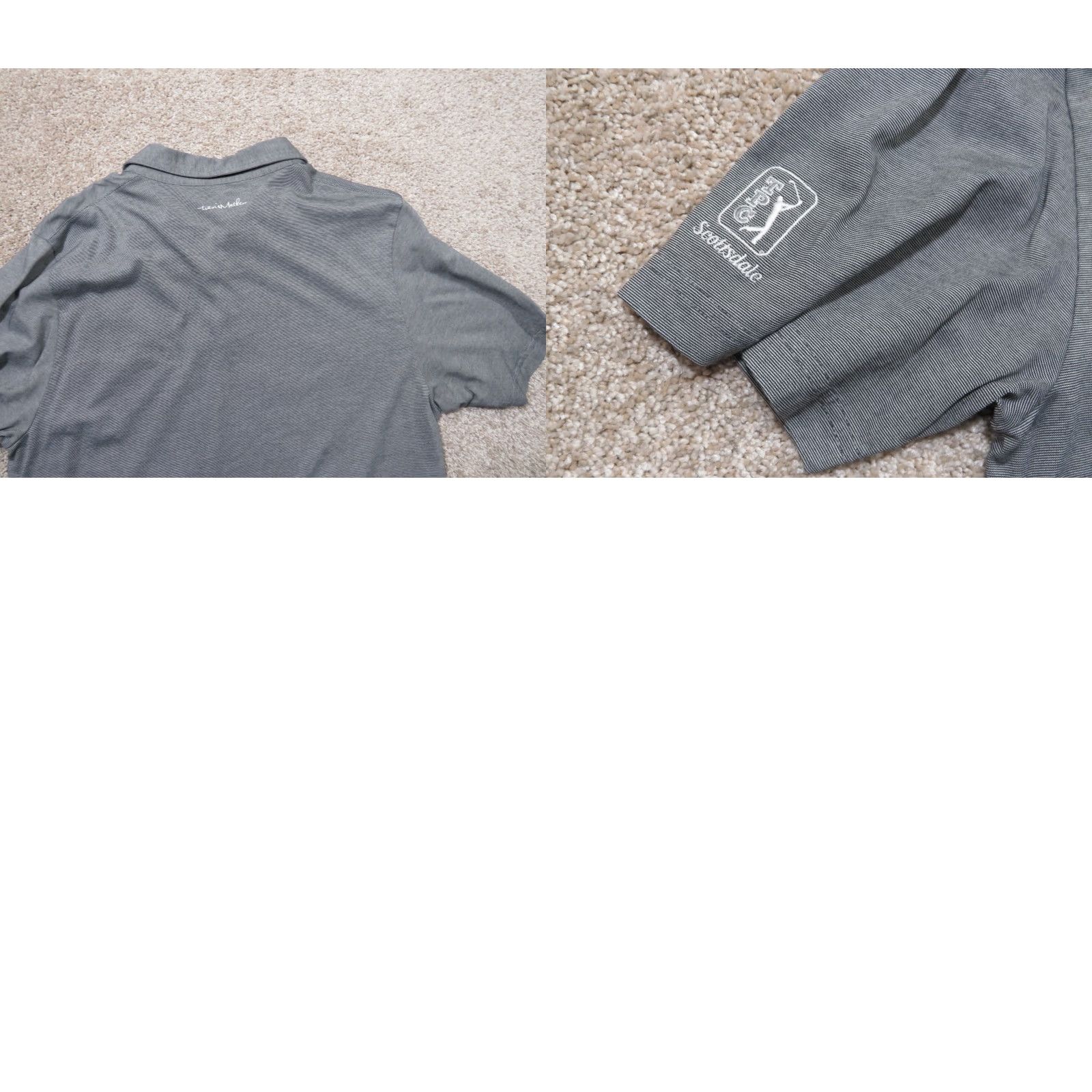 TravisMathew Travis Mathew Polo Shirt Men L Gray White Logo Golf Casual Size US L / EU 52-54 / 3 - 8 Thumbnail