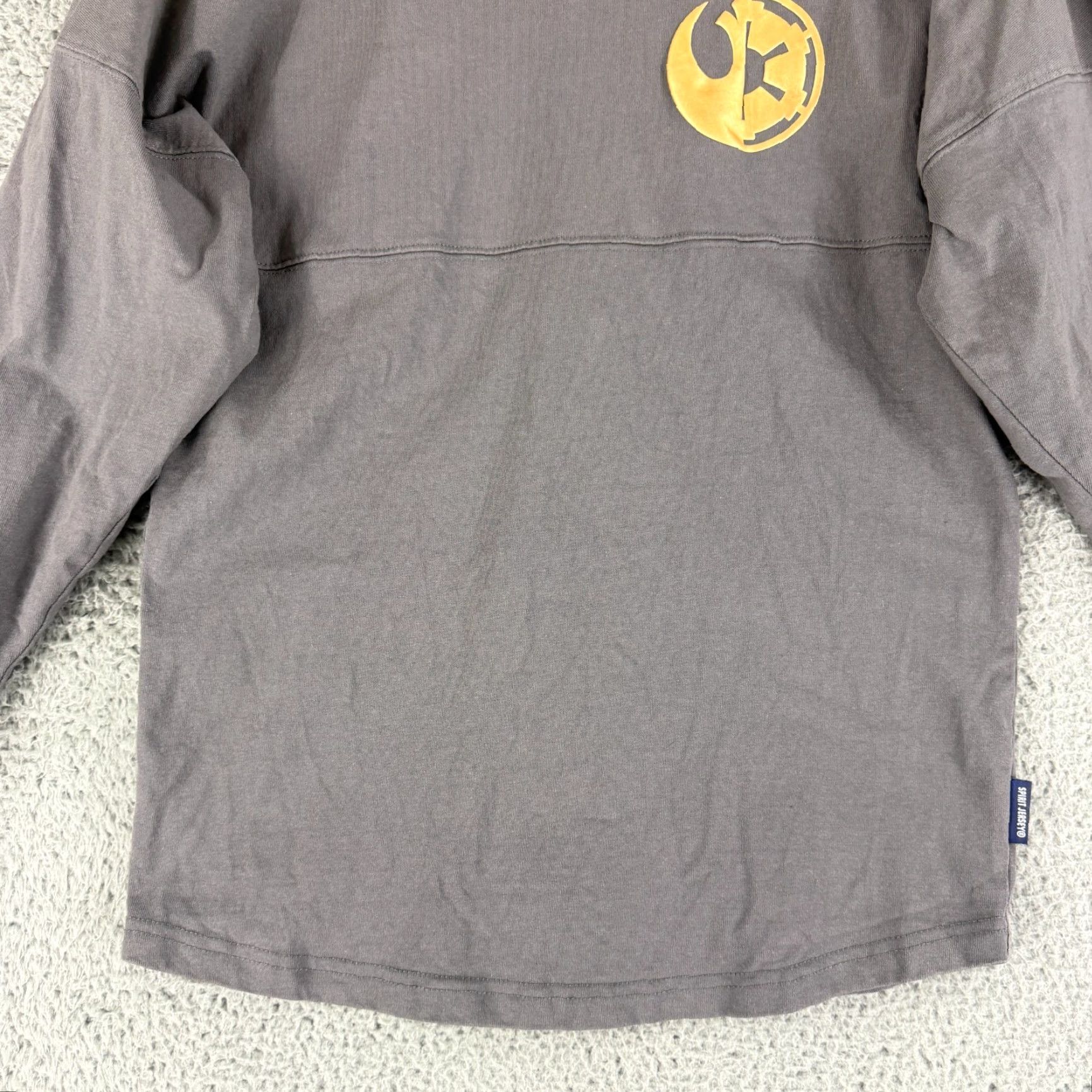 Disney Disney Spirit Jersey Galaxy's Edge Star Wars T-Shirt Womens XS Gray LS Size XS / US 0-2 / IT 36-38 - 5 Thumbnail