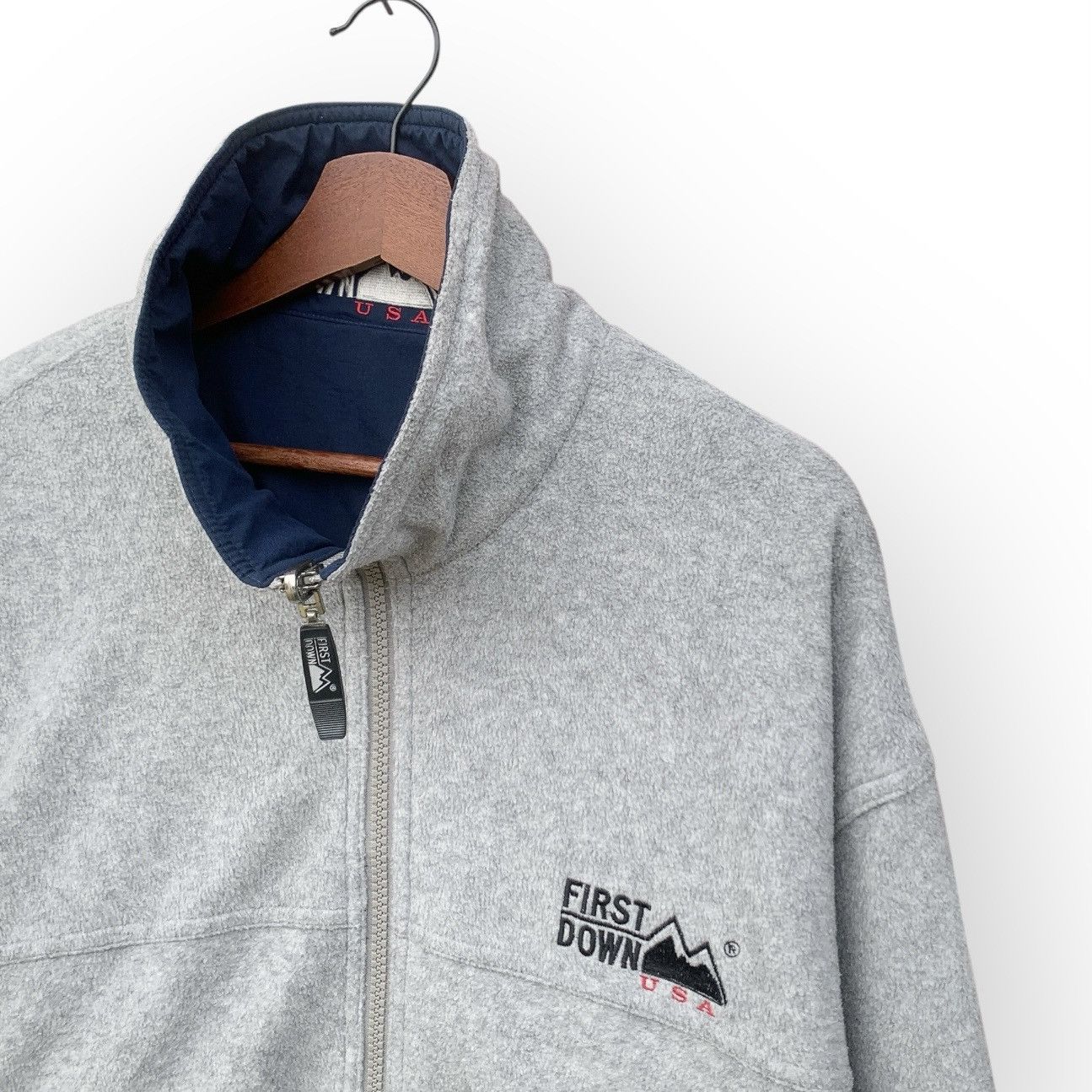 Other × Vintage Vintage First Down Usa Reversible Nylon Fleece Jacket Size US XL / EU 56 / 4 - 9 Thumbnail