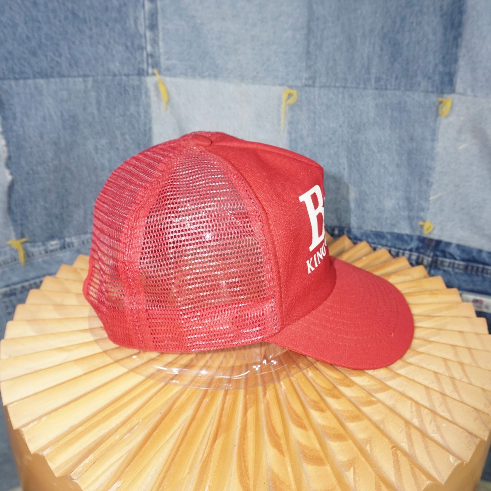 Budweiser OSFA - Vintage Budweiser bud King of beers 1990s trucker hat Size ONE SIZE - 3 Thumbnail