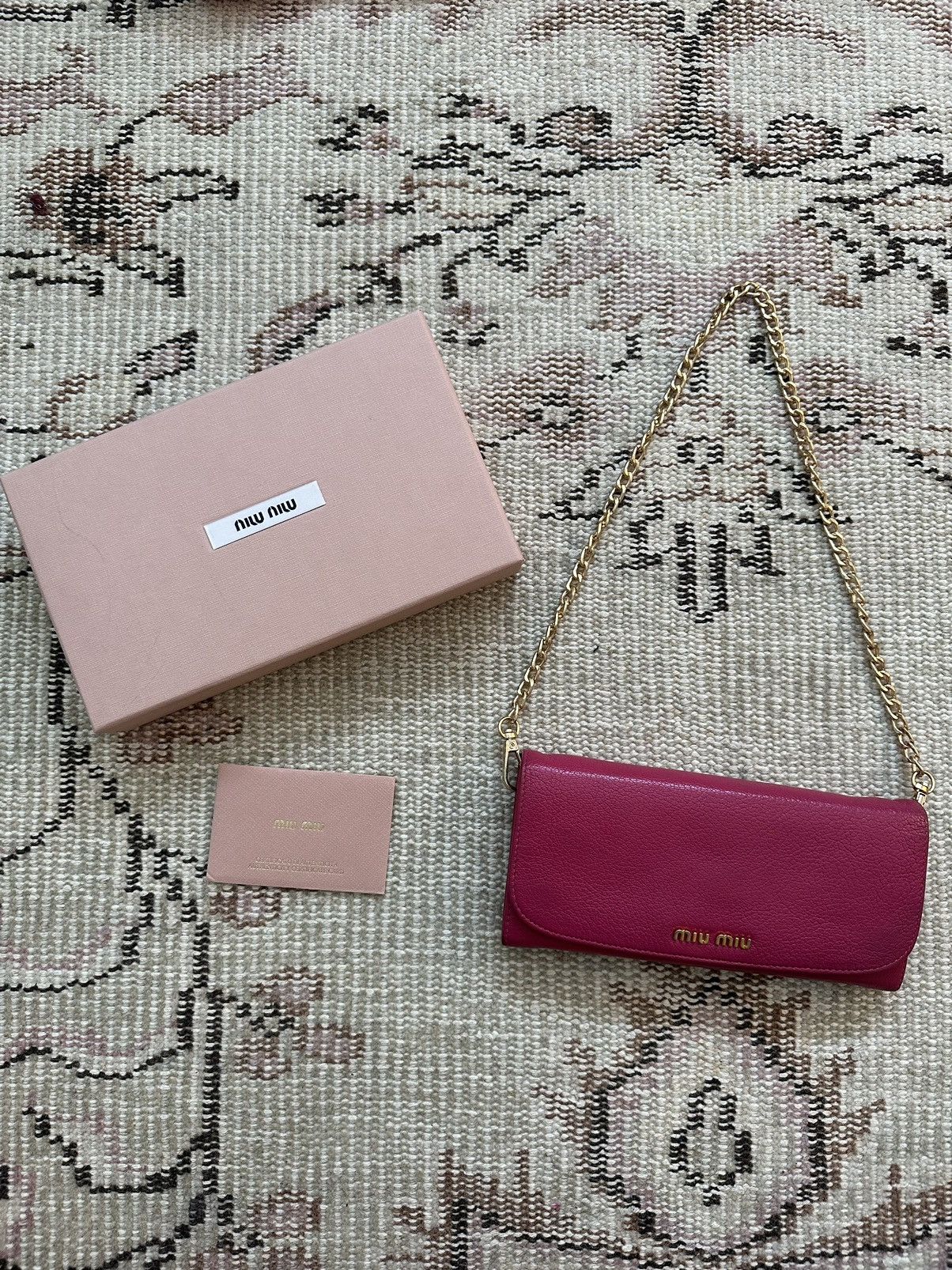 Miu Miu Miu Miu Wallet on Chain Grailed