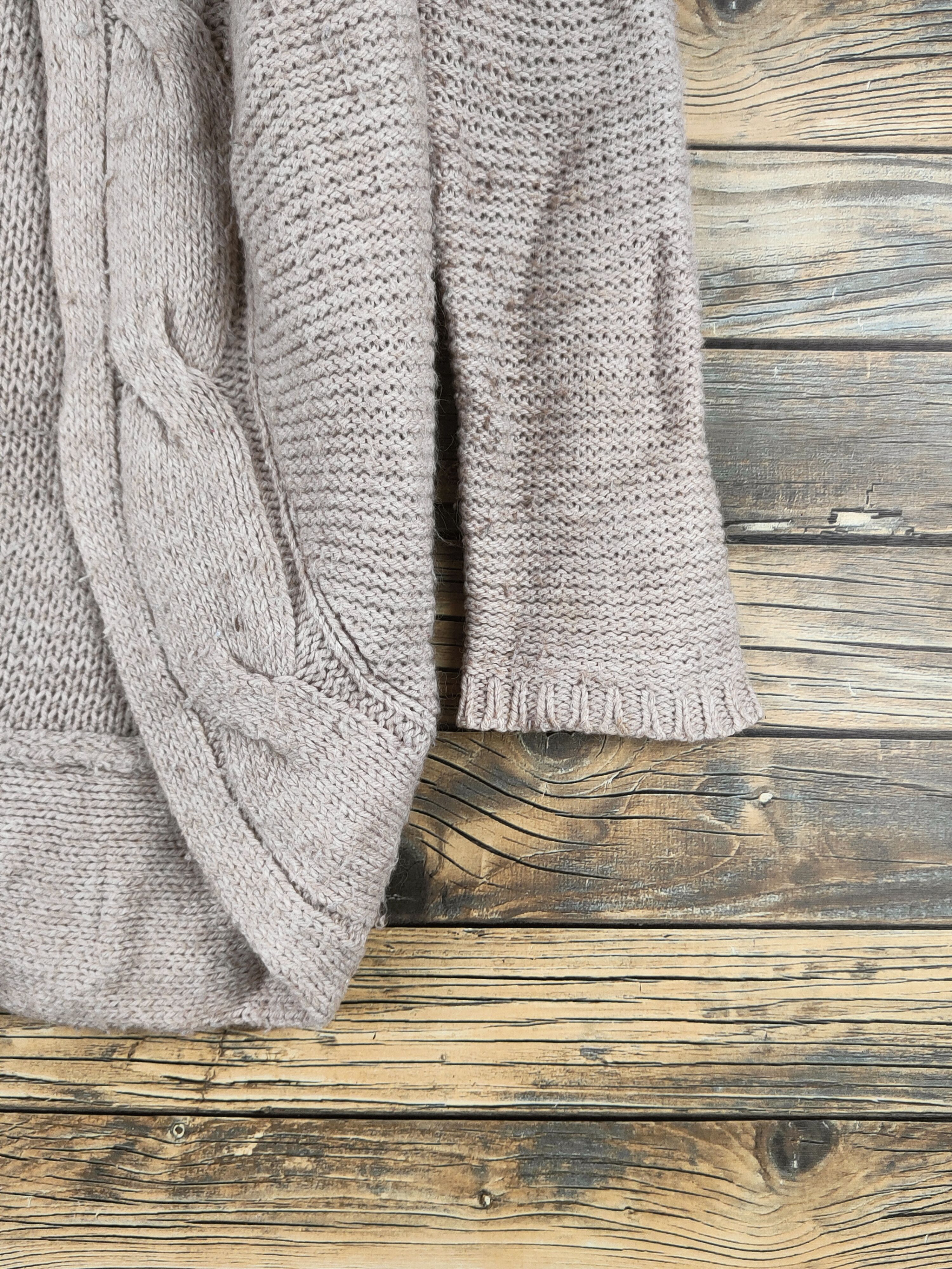 Japanese Brand DL Galloria Beige Knitwear Cardigans #46-551 Size M / US 6-8 / IT 42-44 - 6 Thumbnail