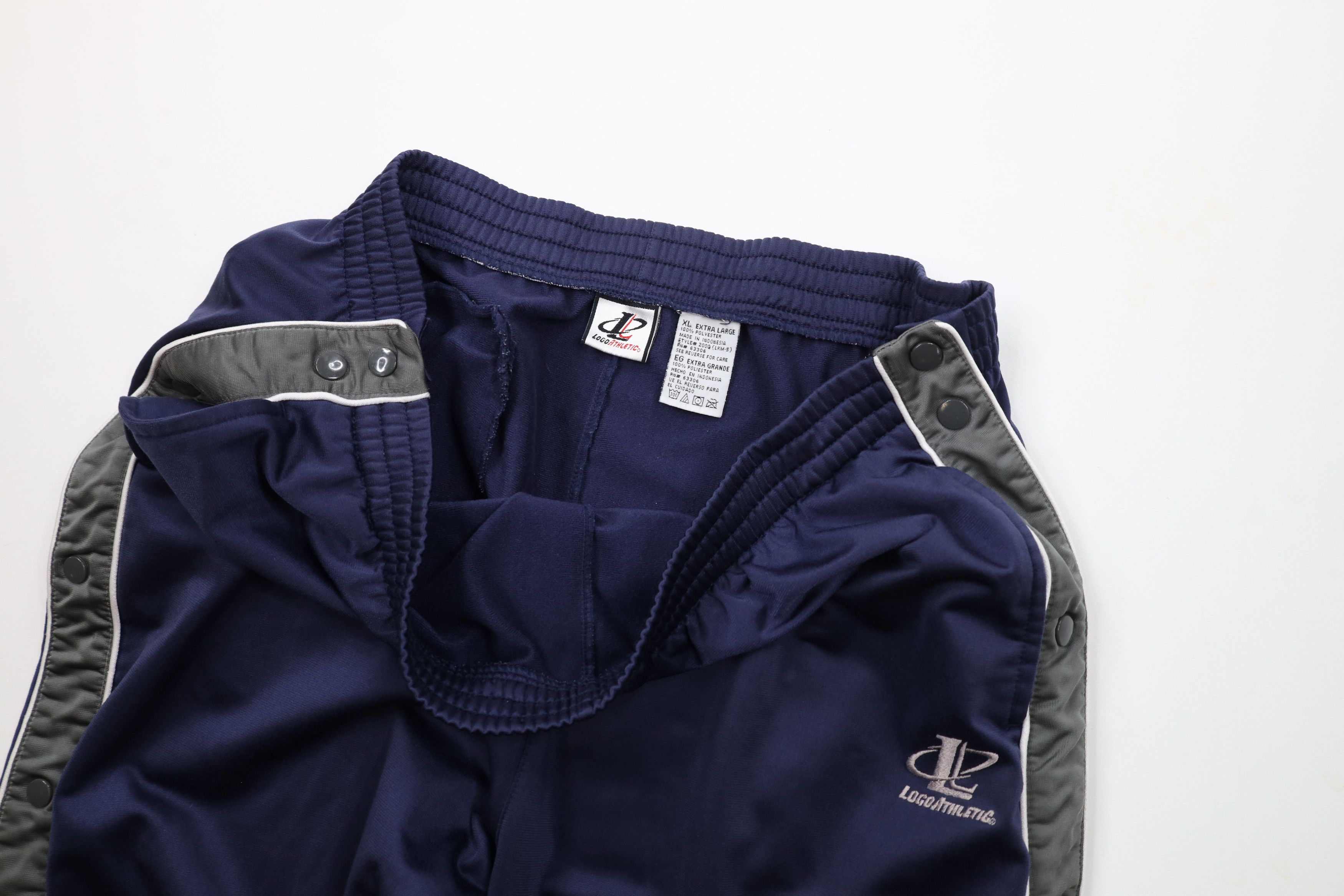Vintage Vintage 90s Logo Athletic Tearaway Sweatpants Pants Blue Size US 38 / EU 54 - 8 Thumbnail
