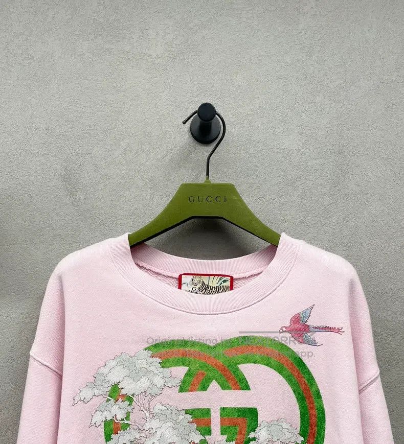 Gucci Gucci Interlocking double G tiger head printed round-neck Size S / US 4 / IT 40 - 4 Thumbnail