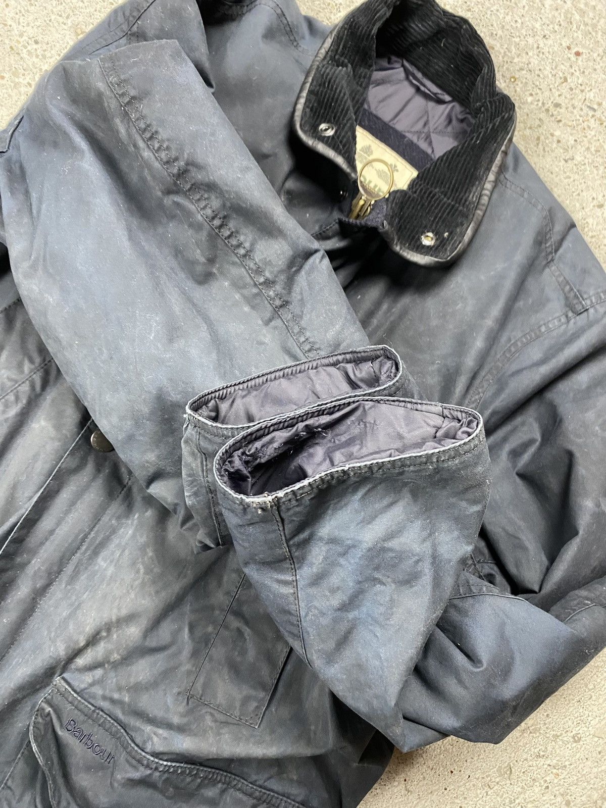 Barbour Barbour trench jacket coat navy waxed Size US XL / EU 56 / 4 - 13 Thumbnail