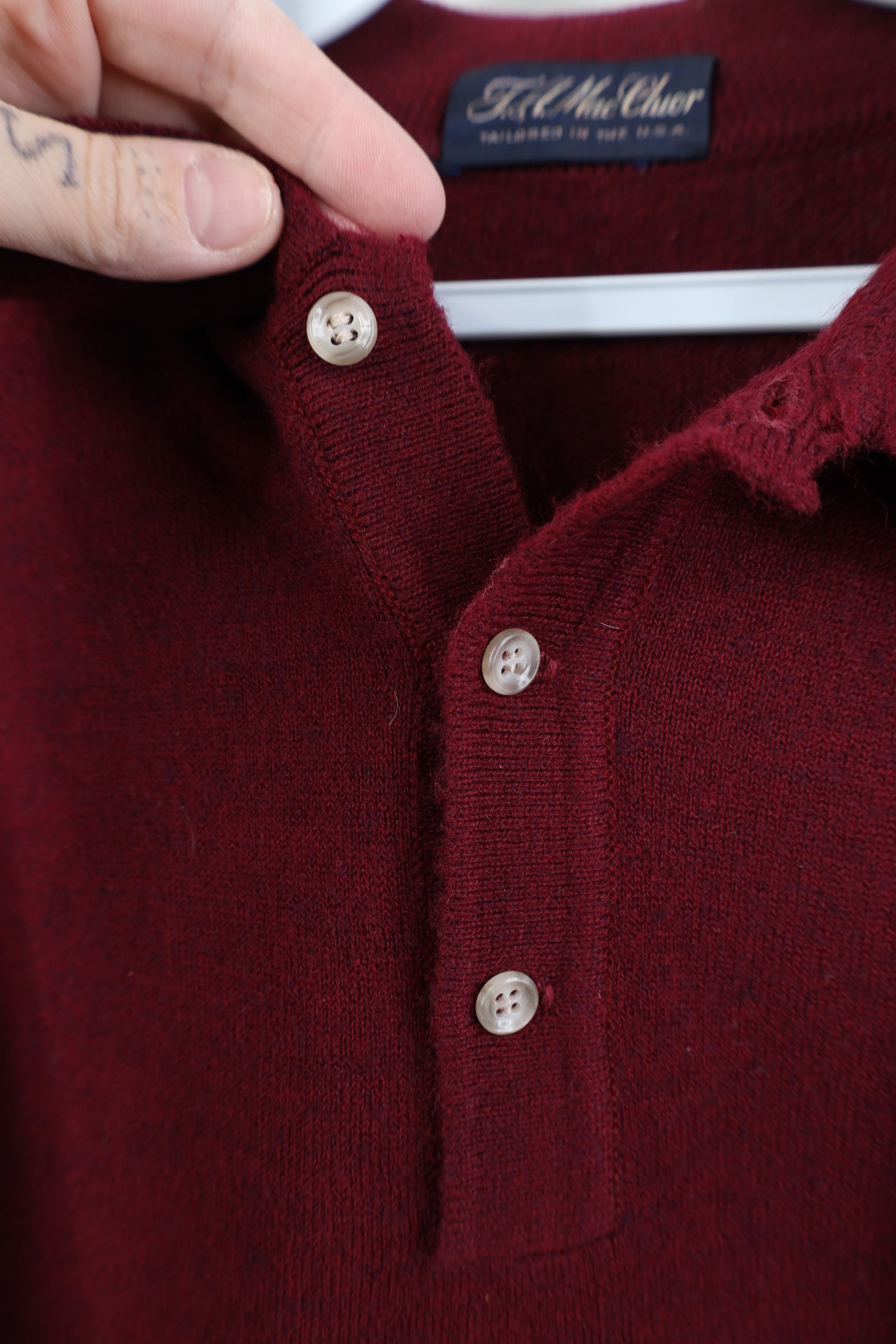 Vintage Vintage 70s Streetwear Wool Blend Knit Collared Sweater USA Size US M / EU 48-50 / 2 - 4 Thumbnail