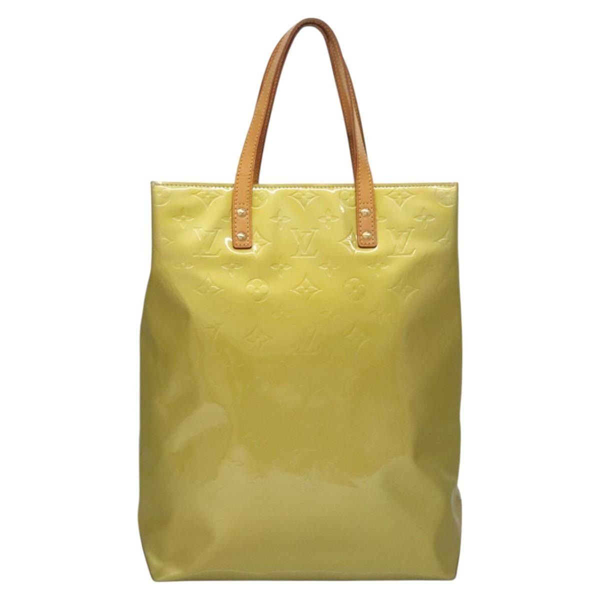 Louis Vuitton LOUIS VUITTON Monogram Vernis Reade MM Hand Bag Gris M91142 Size ONE SIZE - 2 Thumbnail