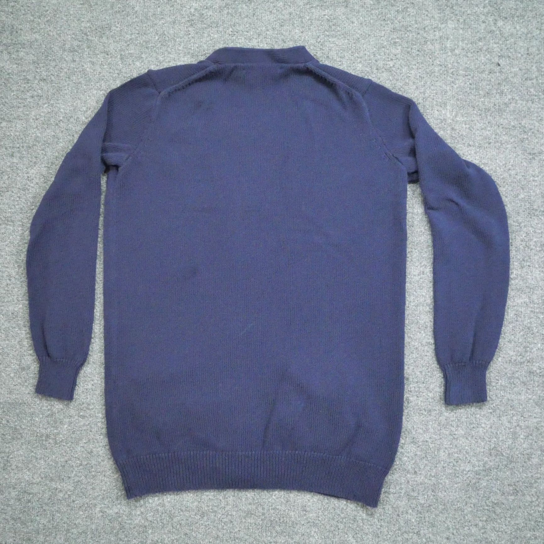 Polo Ralph Lauren VINTAGE Ralph Lauren Sport Cardigan Womens M Blue Button Pockets Crest Y2K Modern Knit Sweater Size M / US 6-8 / IT 42-44 - 6 Thumbnail