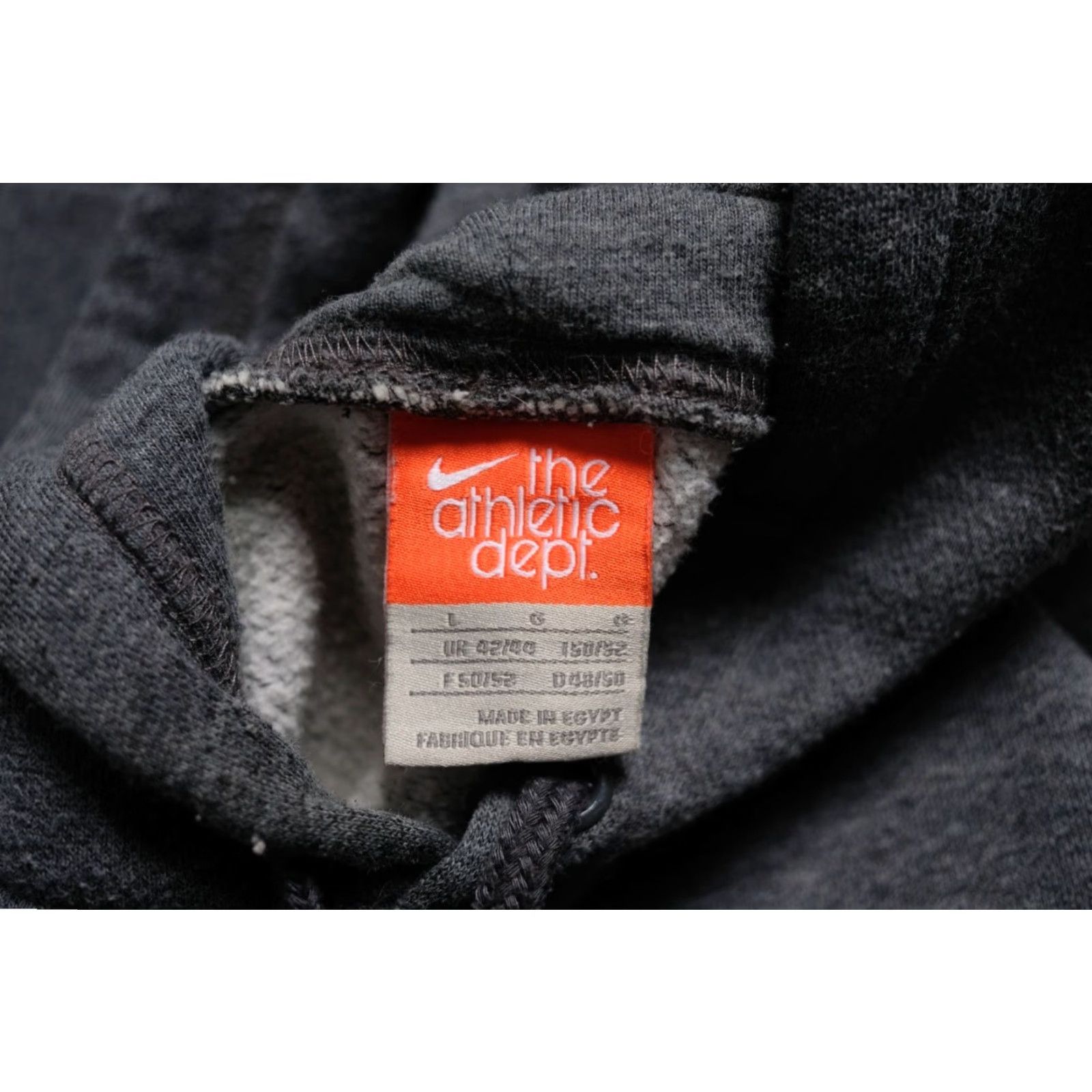 Nike VINTAGE Nike Hoodie VTG Y2K RETRO BIG SWOOSH Gray Sweatshirt Hooded Pullover L Men's Gray 2009 Size US L / EU 52-54 / 3 - 6 Thumbnail