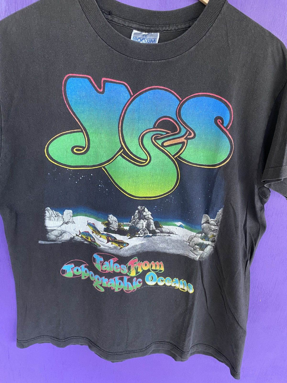 Band Tees Vintage 1991 YES union world tour tee Size US L / EU 52-54 / 3 - 3 Thumbnail