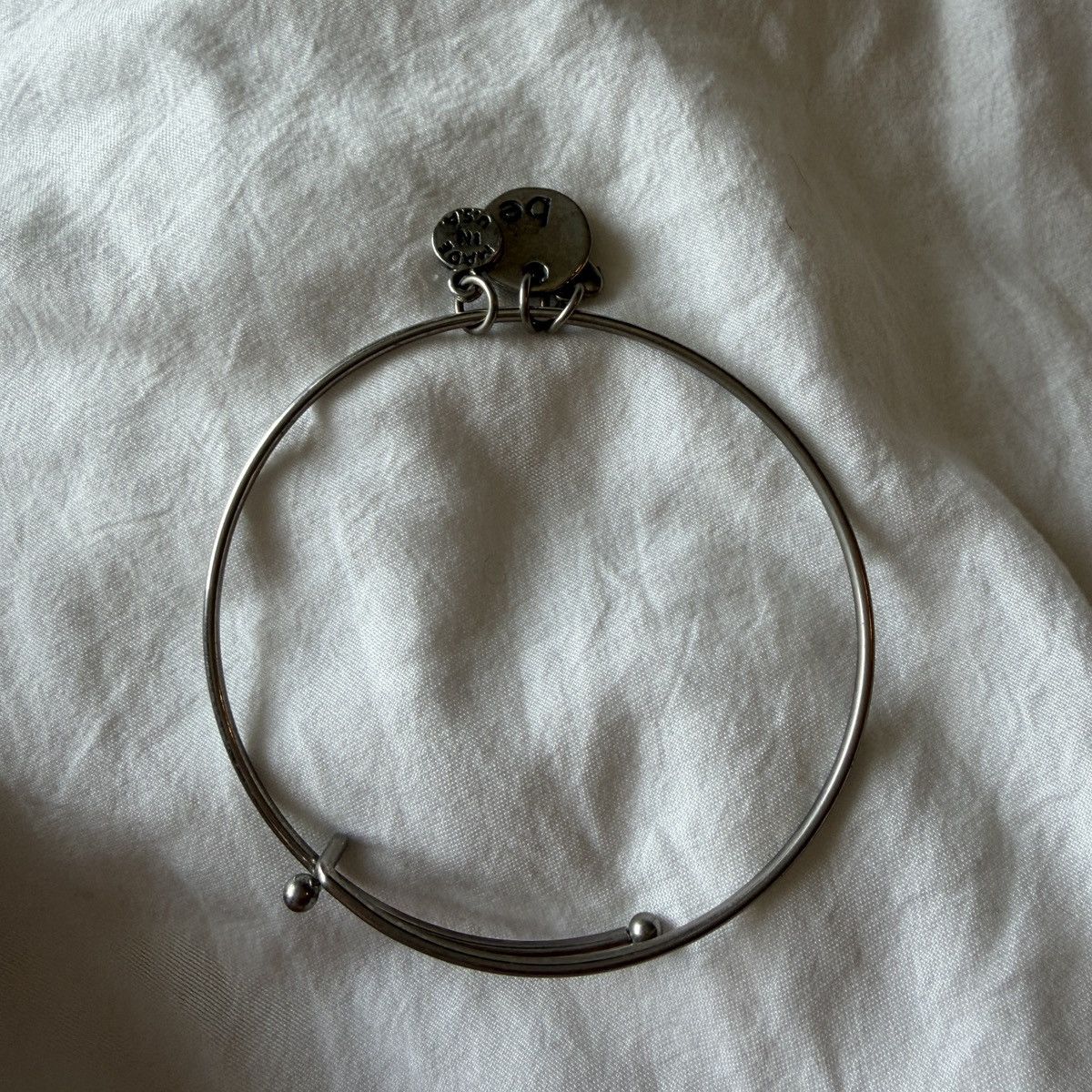Other Be Silver plated adjustable wire bangle bracelet Size ONE SIZE - 2 Thumbnail