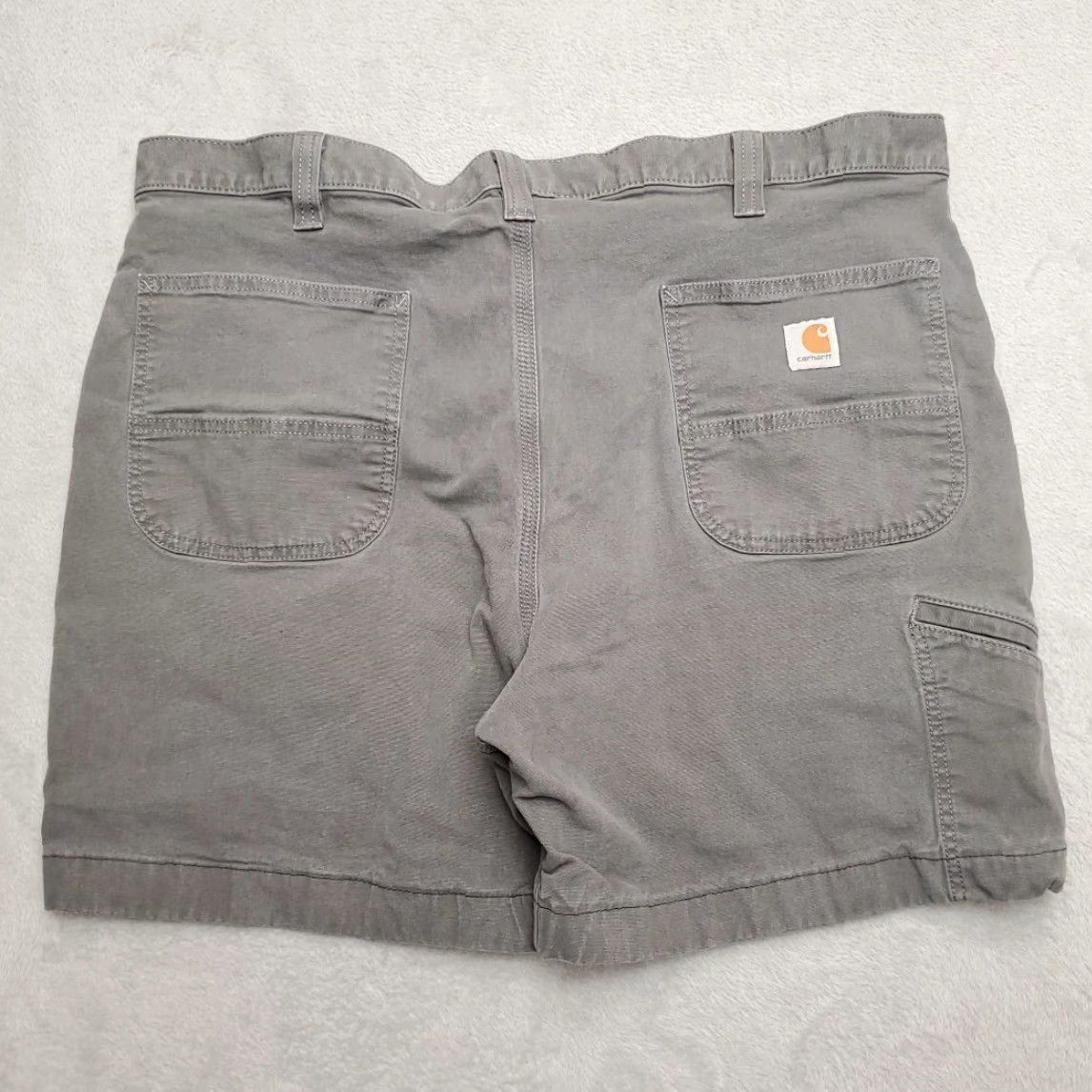 Carhartt Carhartt Shorts Men 42 Gray Canvas Cargo Relaxed Fit Flat Front Utility Workwear Size US 42 / EU 58 - 5 Thumbnail