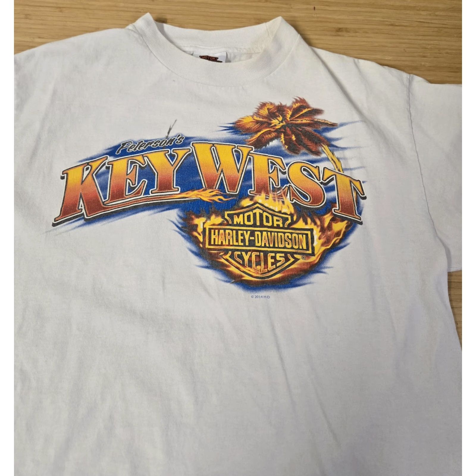 Harley Davidson Harley-Davidson Shirt Mens Large Key West Florida Motorcycle Graphic 2014 Tee Size US M / EU 48-50 / 2 - 2 Thumbnail
