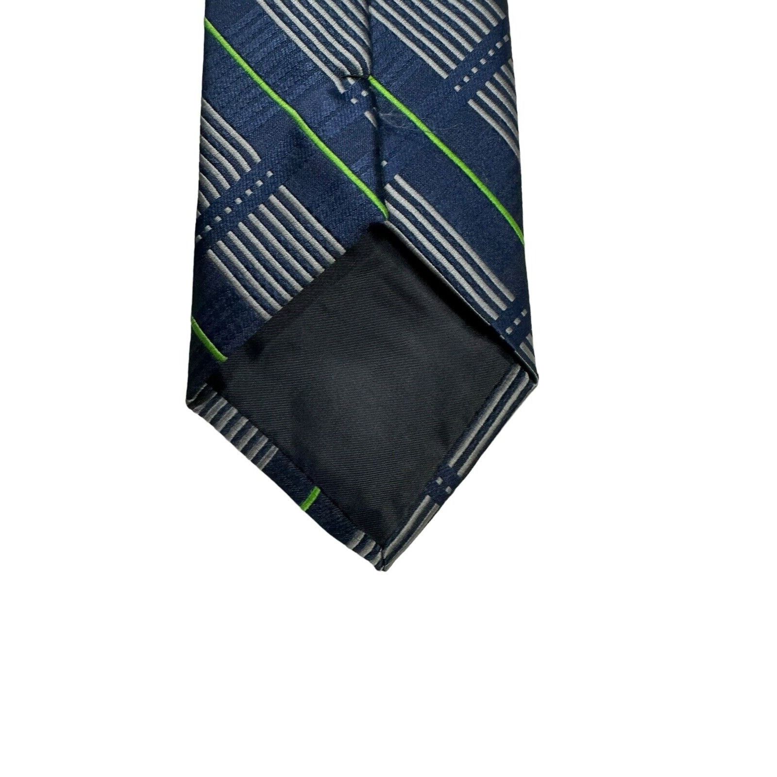 NFL NFL Seattle Seahawks Striped Embroidered Mascot Necktie Size ONE SIZE - 5 Thumbnail