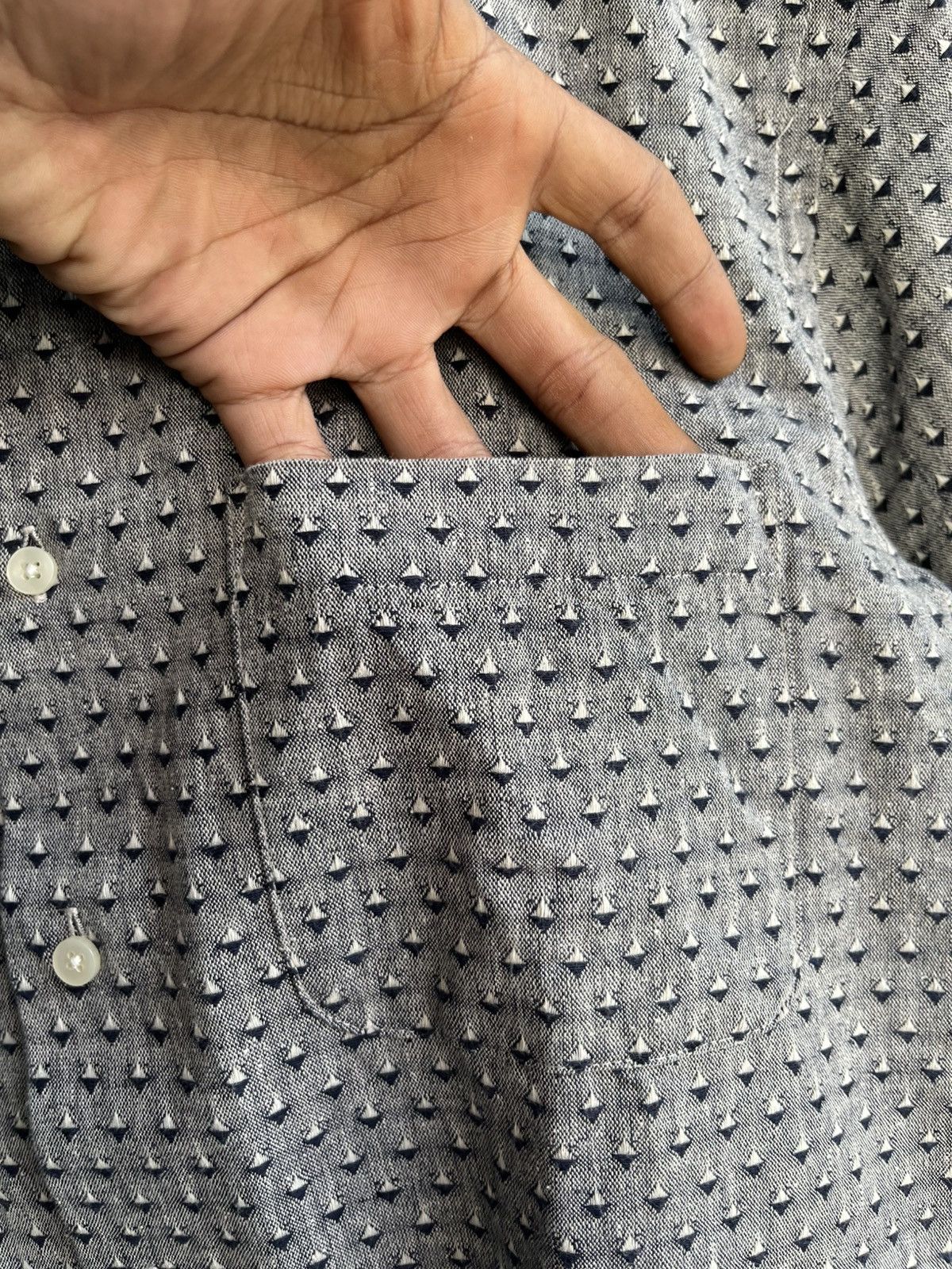 Beams Japan Vintage beams textured button shirt /visvim/kapital/orslow/ Size US M / EU 48-50 / 2 - 3 Thumbnail