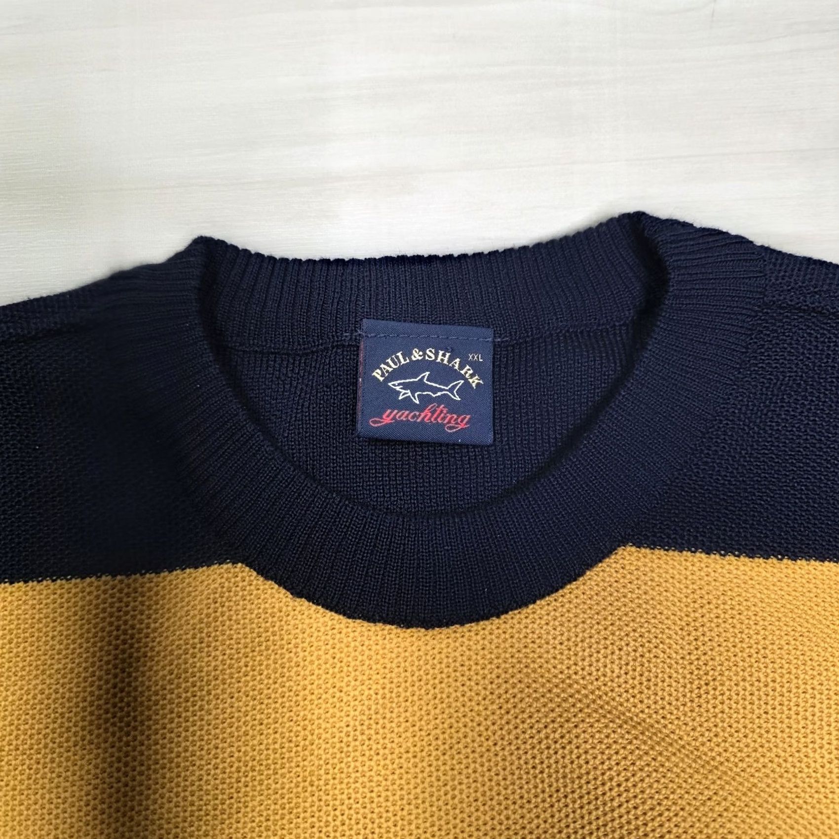 Paul & Shark Paul & Shark Yachting Crewneck Sweater Multi Color Striped Virgin Wool Size XXL Size US XXL / EU 58 / 5 - 4 Thumbnail