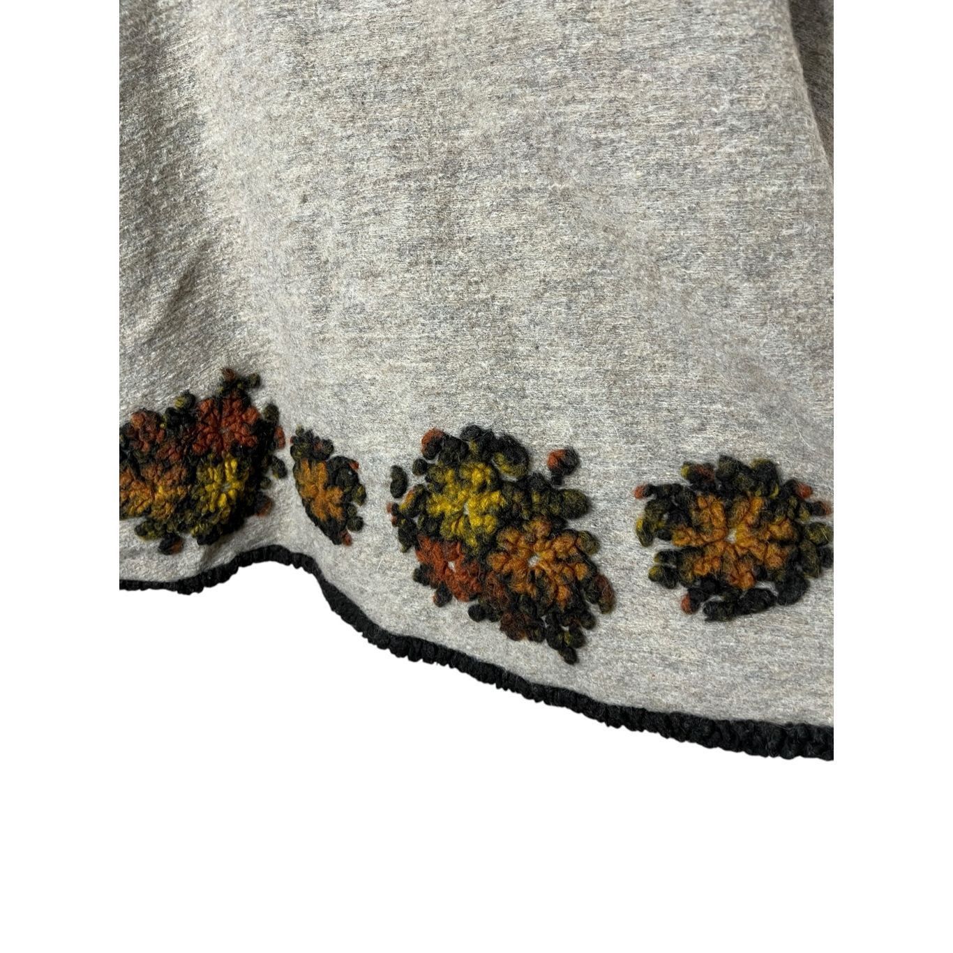 Other Vintage Concept Cardigan L Cream/Gray Wool Waterfall Sweater Size L / US 10 / IT 46 - 10 Thumbnail