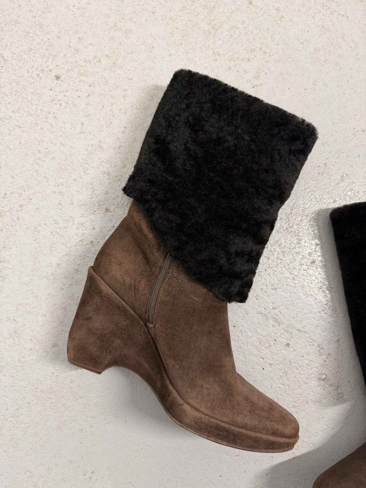 Helmut Lang Helmut Lang Vintage 00s Suede Riding Boots Size US 8.5 / IT 38.5 - 6 Thumbnail