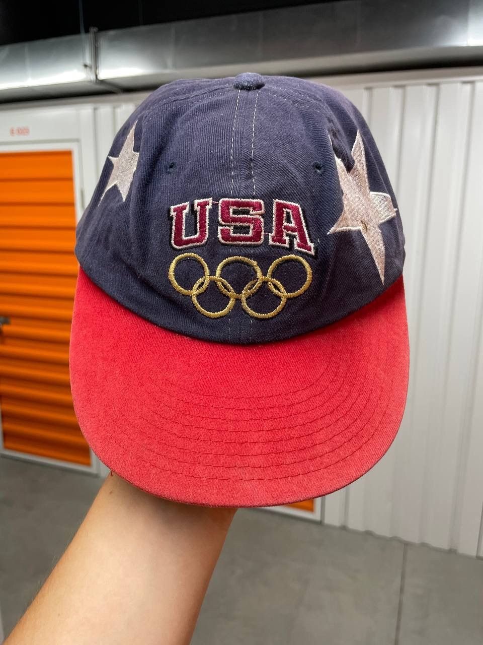 Sun Faded Vintage Champion Hat Olympic Games by BMW