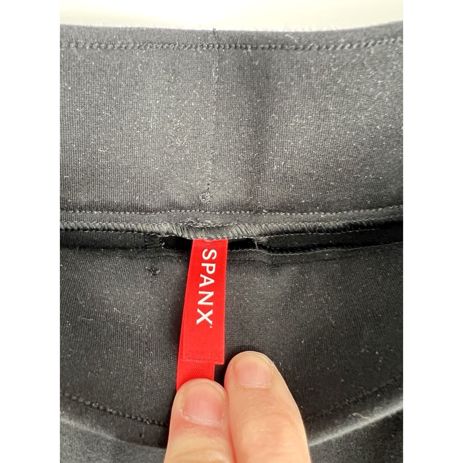 Spanx SPANX The Perfect Pant Black Ponte Knit High Waisted Straight Leg Size M Tall Pants Women's Slim Shaping Pockets Workwear Professional Size 32" / US 10 / IT 46 - 2 Thumbnail