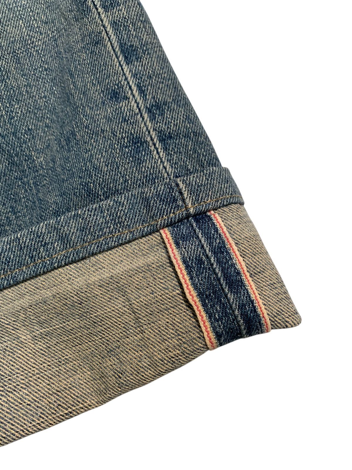 Kapital VINTAGE EDWIN 505 SELVEDGE BAGGY DISTRESSED JAPANESE DENIM Size US 29 - 10 Thumbnail