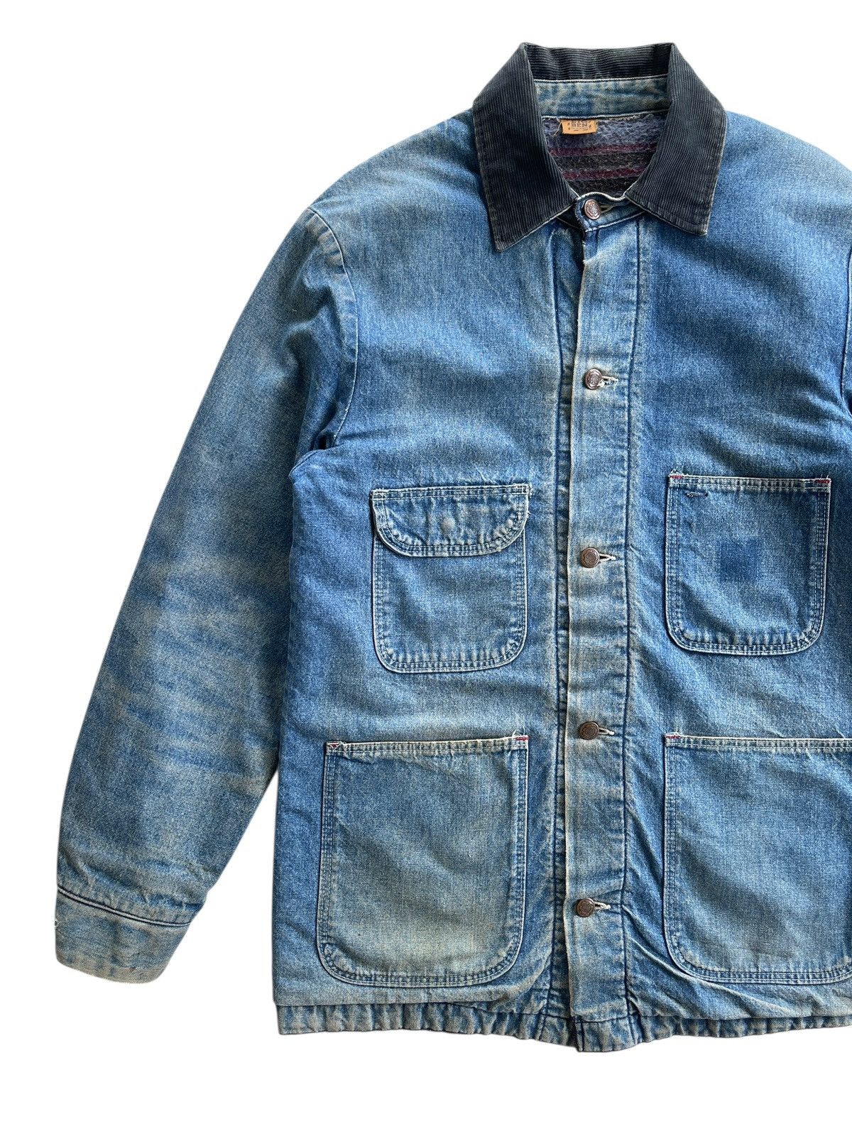 Vintage 70s Big Ben Wrangler Blanket Workwear Denim Size US M / EU 48-50 / 2 - 6 Thumbnail