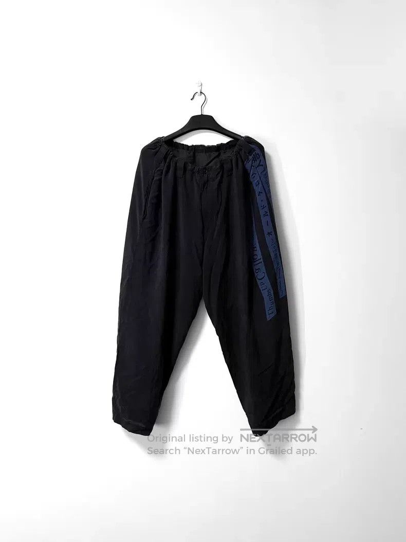 Yohji Yamamoto Yohji Yamamoto SIze 3 Blue character double-layer cropped w Size US 34 / EU 50 - 2 Thumbnail