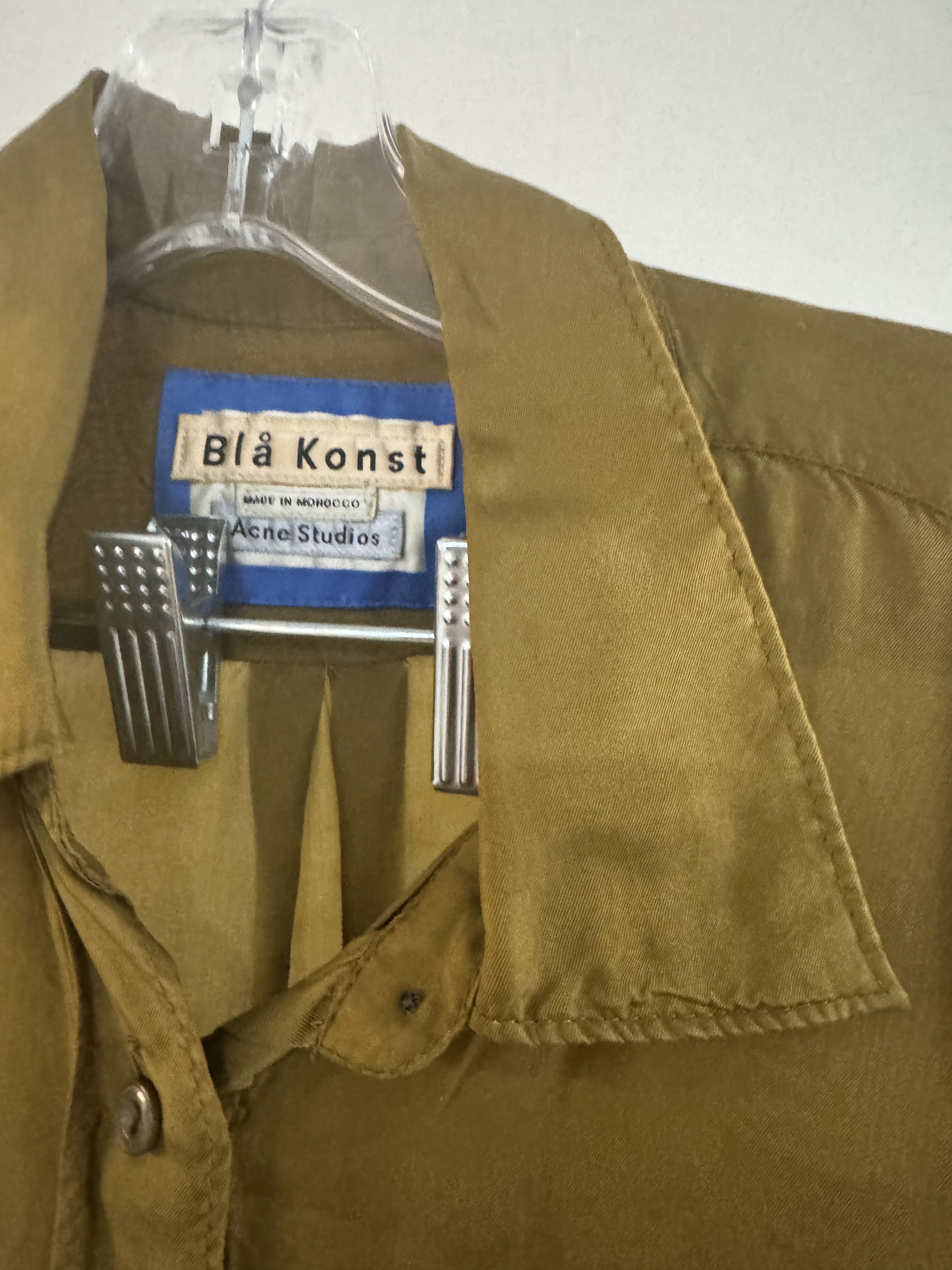 Acne Studios Acne Studios Bla Konst Green Button-Up Shirt Size L / US 10 / IT 46 - 2 Thumbnail