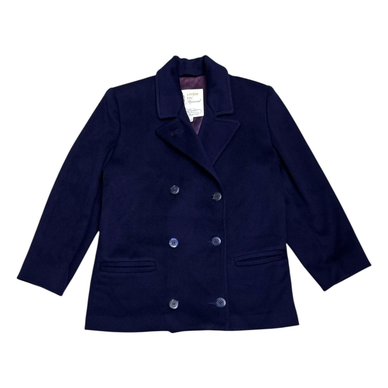 London Fog LONDON FOG Maincoats Vintage Winter Pea Coat 6 Petite Size M / US 6-8 / IT 42-44 - 1 Thumbnail