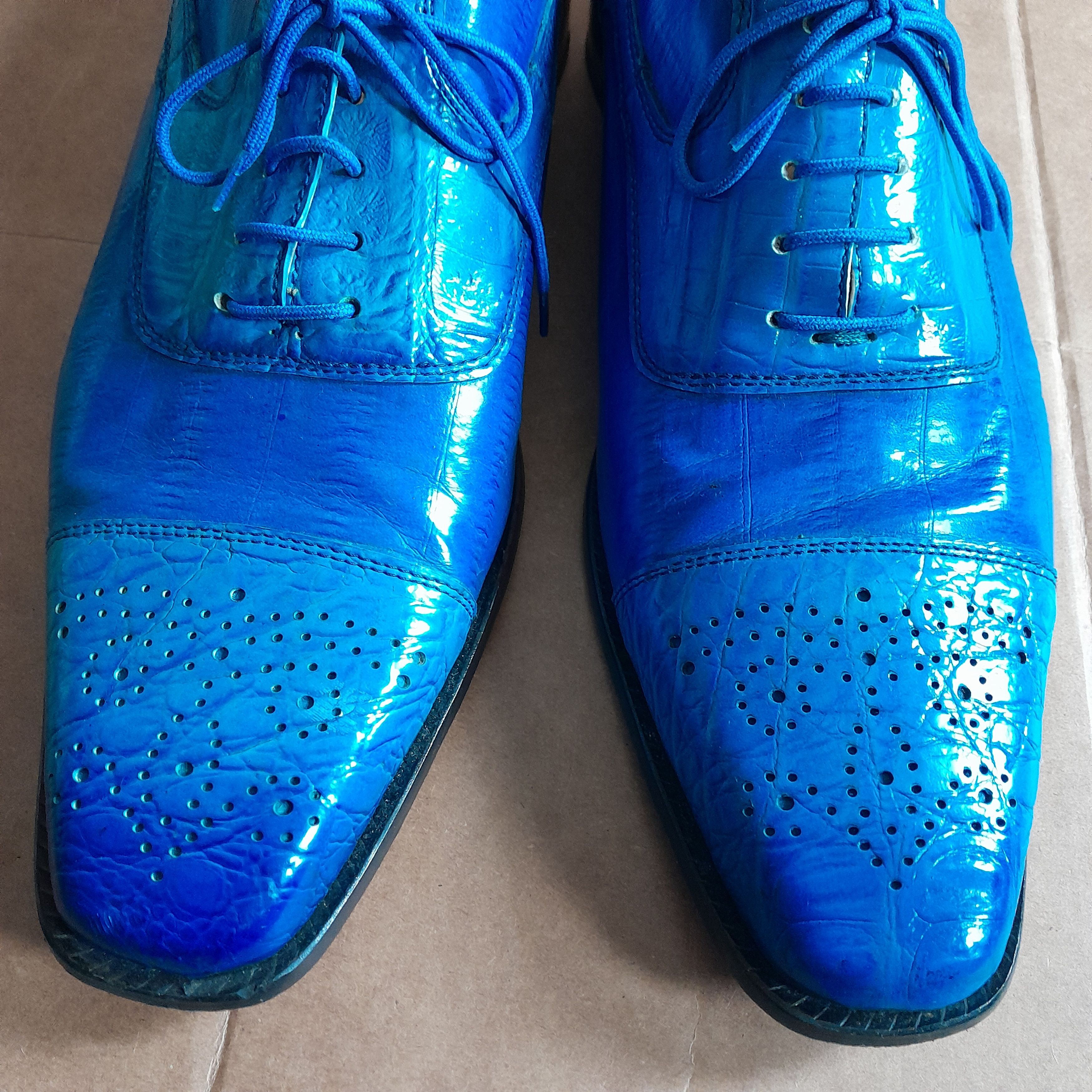Other Liberty Men’s Exclusives LS1057 Dress Shoes Blue Size US 10.5 / EU 43-44 - 5 Thumbnail