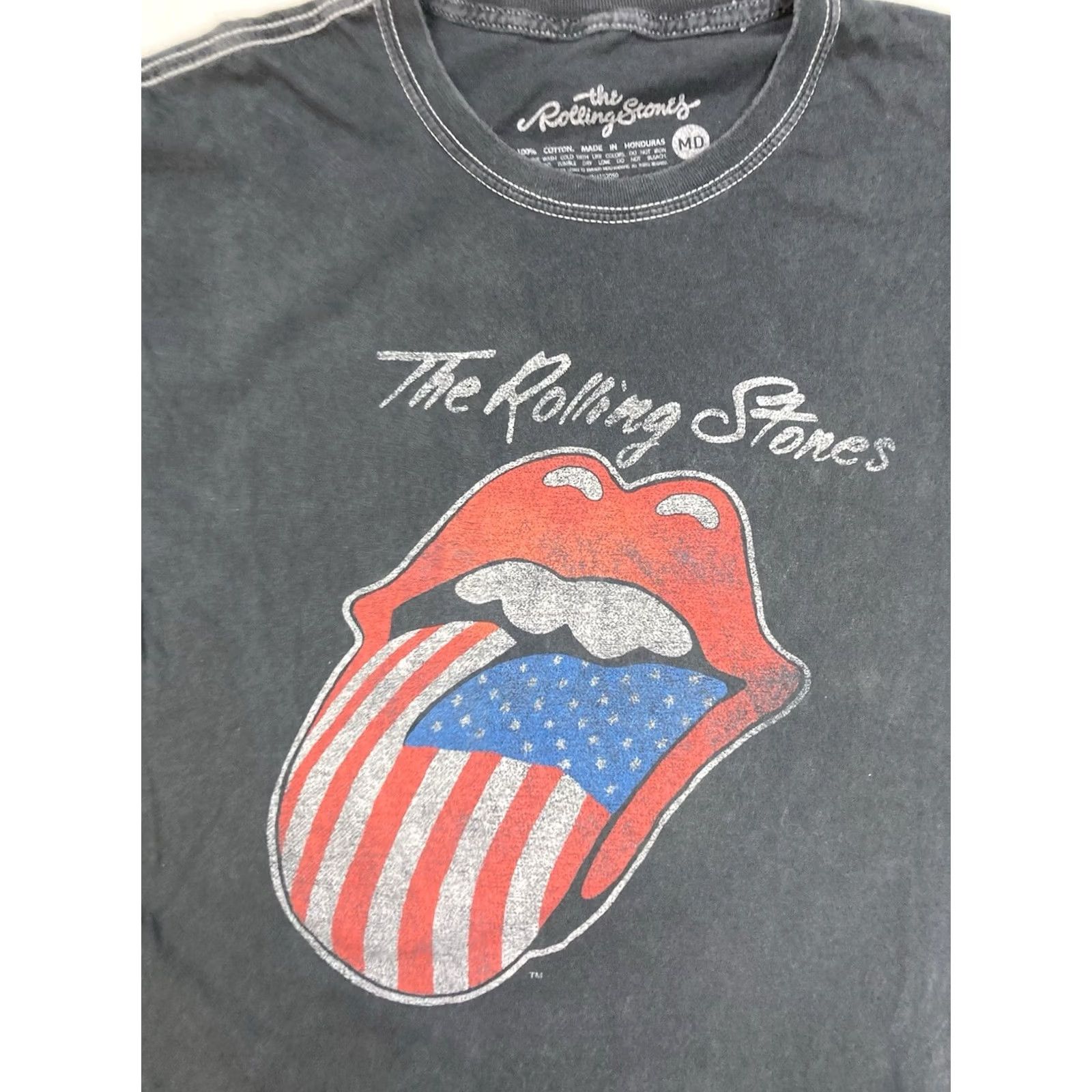 Logo 7 The Rolling Stones Logo Graphic T-shirt Men Medium Black Short Sleeve Music Size US M / EU 48-50 / 2 - 2 Thumbnail