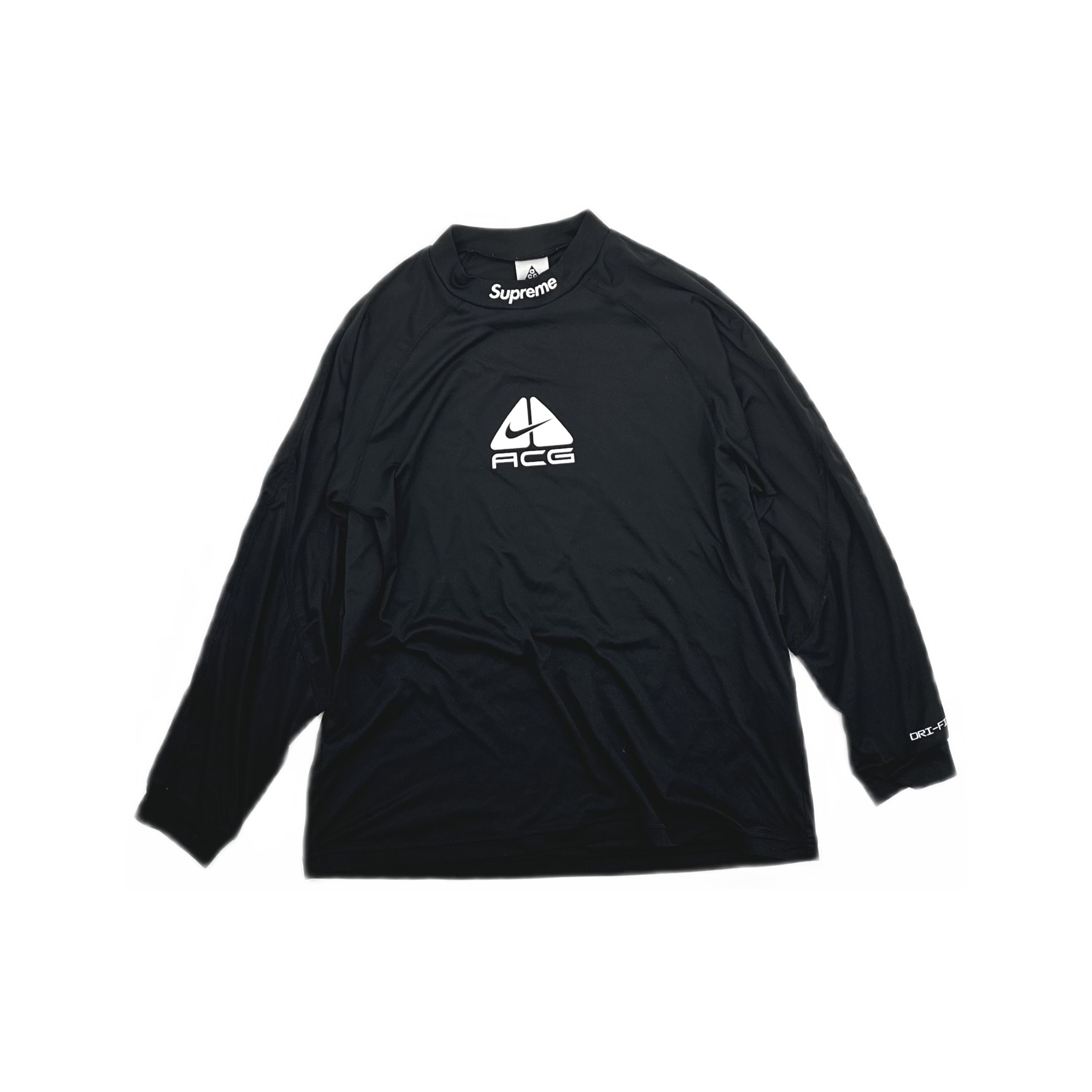 Nike × Supreme Supreme Nike Stripe Rugby Long Sleeve Shirt Black