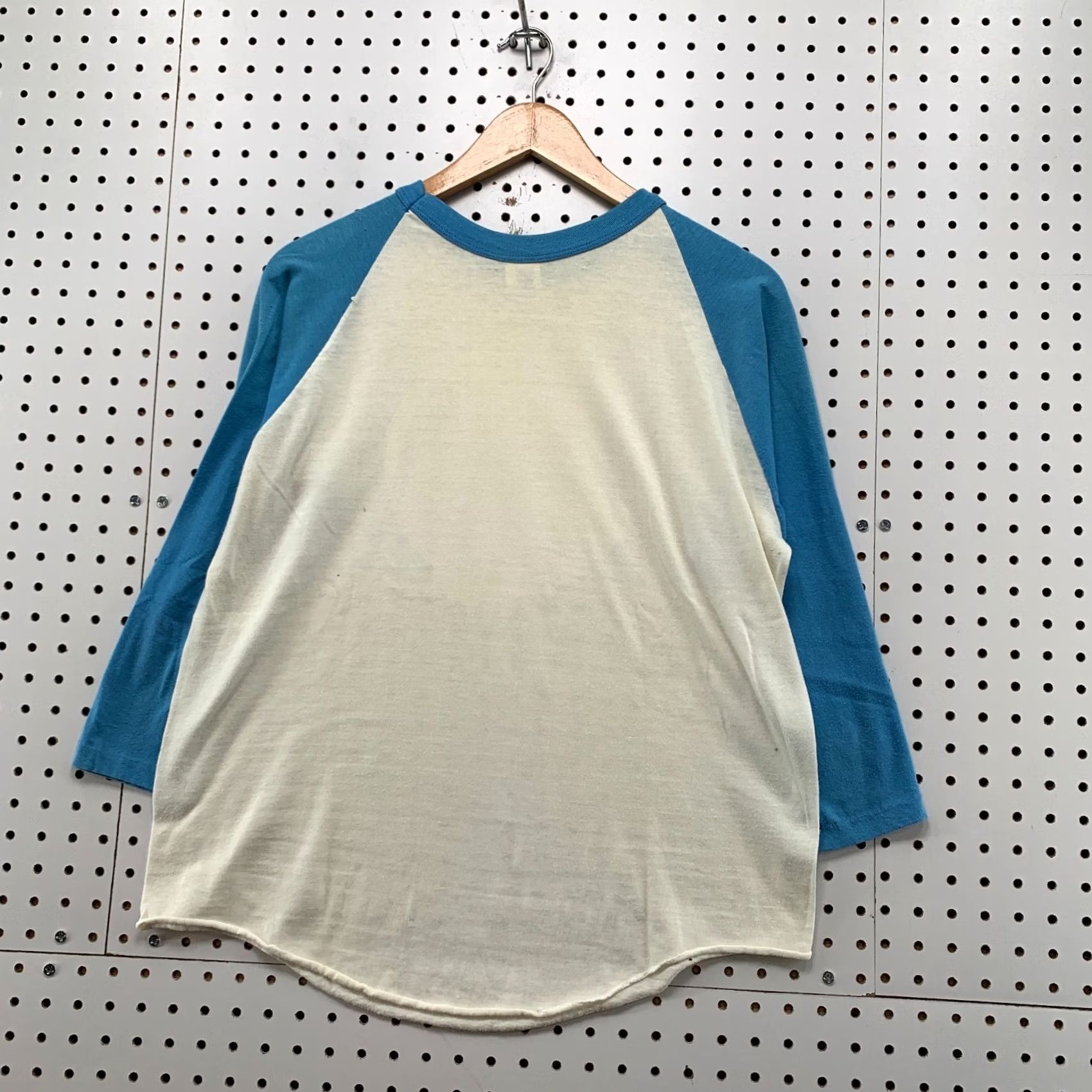 Vintage VINTAGE Stedman Owl Shirt Mens Large White Blue Raglan 3/4 Sleeve T-Shirt USA Size US M / EU 48-50 / 2 - 2 Thumbnail