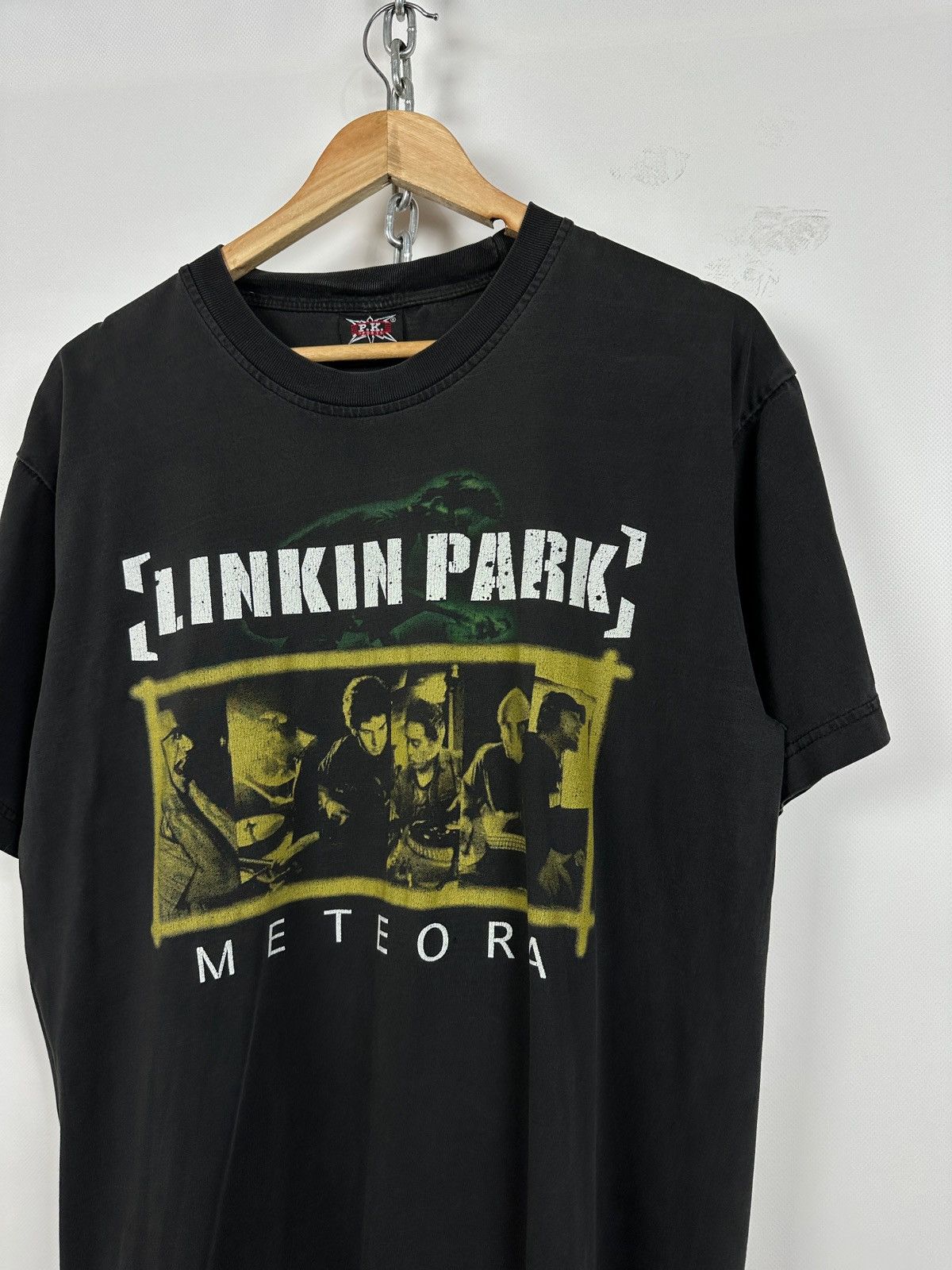 Band Tees Vintage Linkin Park Meteora Faded Black T-Shirt Size US L / EU 52-54 / 3 - 4 Thumbnail