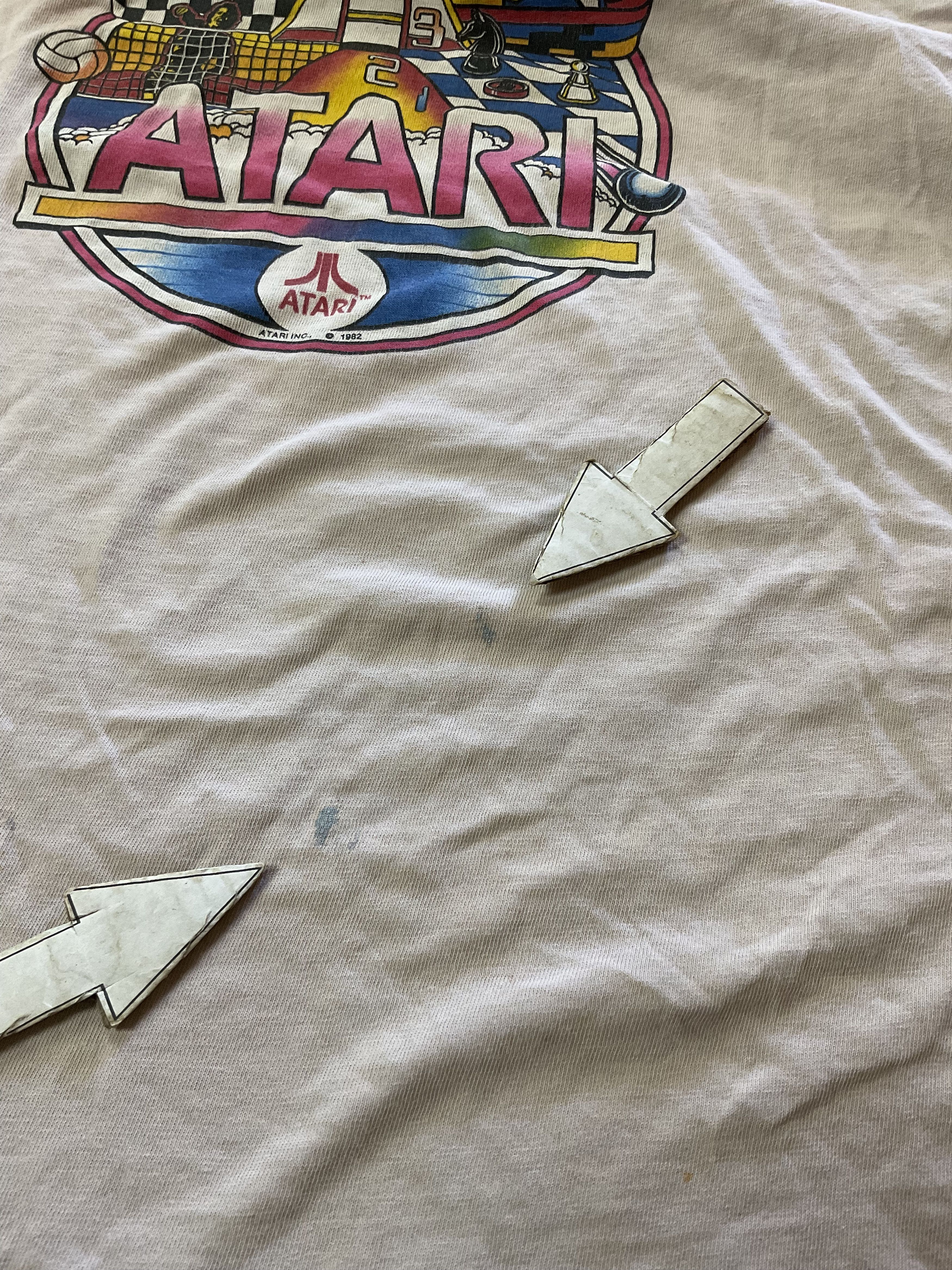 Japanese Brand Vintage 1982 Atari Video Games T-Shirt Fits Medium Size US M / EU 48-50 / 2 - 9 Thumbnail