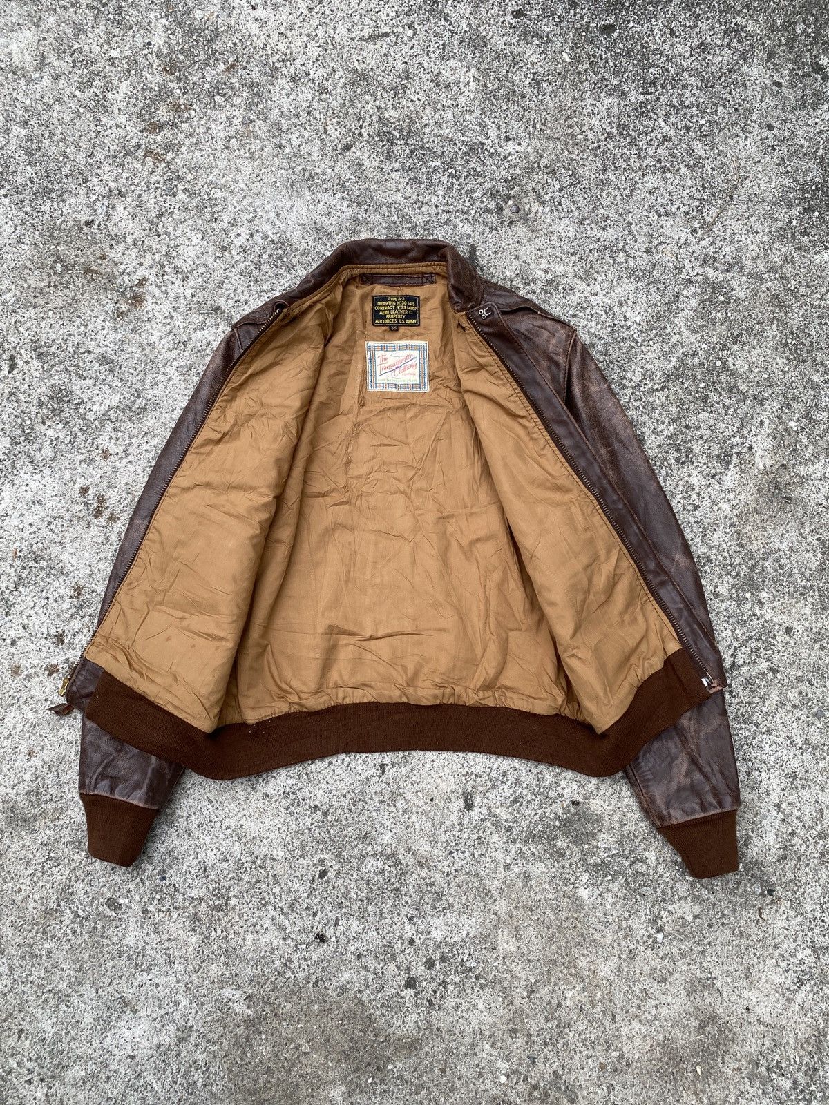 Aero Leathers 1970s Type A2 Aero Leather Us Army Patina Design Jacket Size US S / EU 44-46 / 1 - 6 Thumbnail