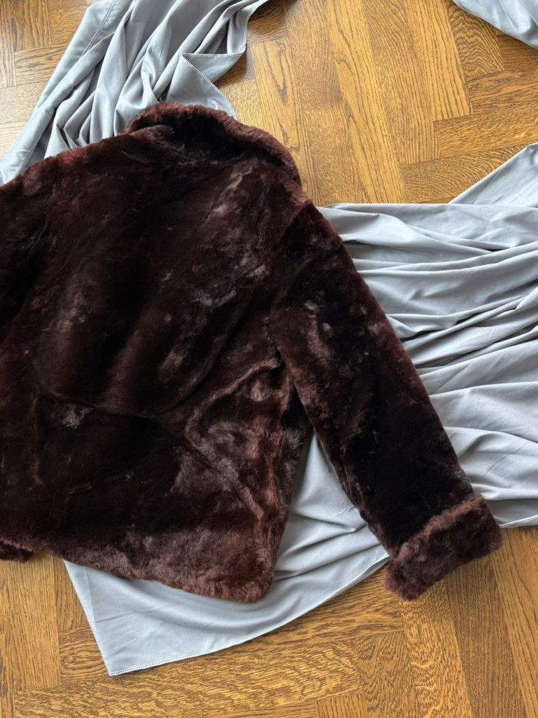 Vintage 1950s Fur Coat Vintage Sheared Beaver Overcoat Cropped Mob Size US S / EU 44-46 / 1 - 14 Thumbnail