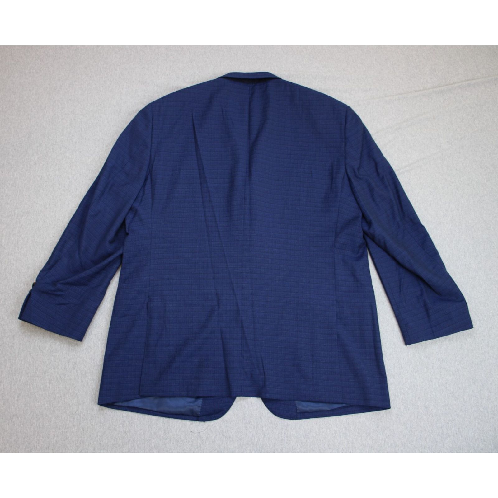 Suitsupply Max Davoli Blazer Mens 46R Blue Plaid Wool 2 Button Size 46R - 2 Thumbnail