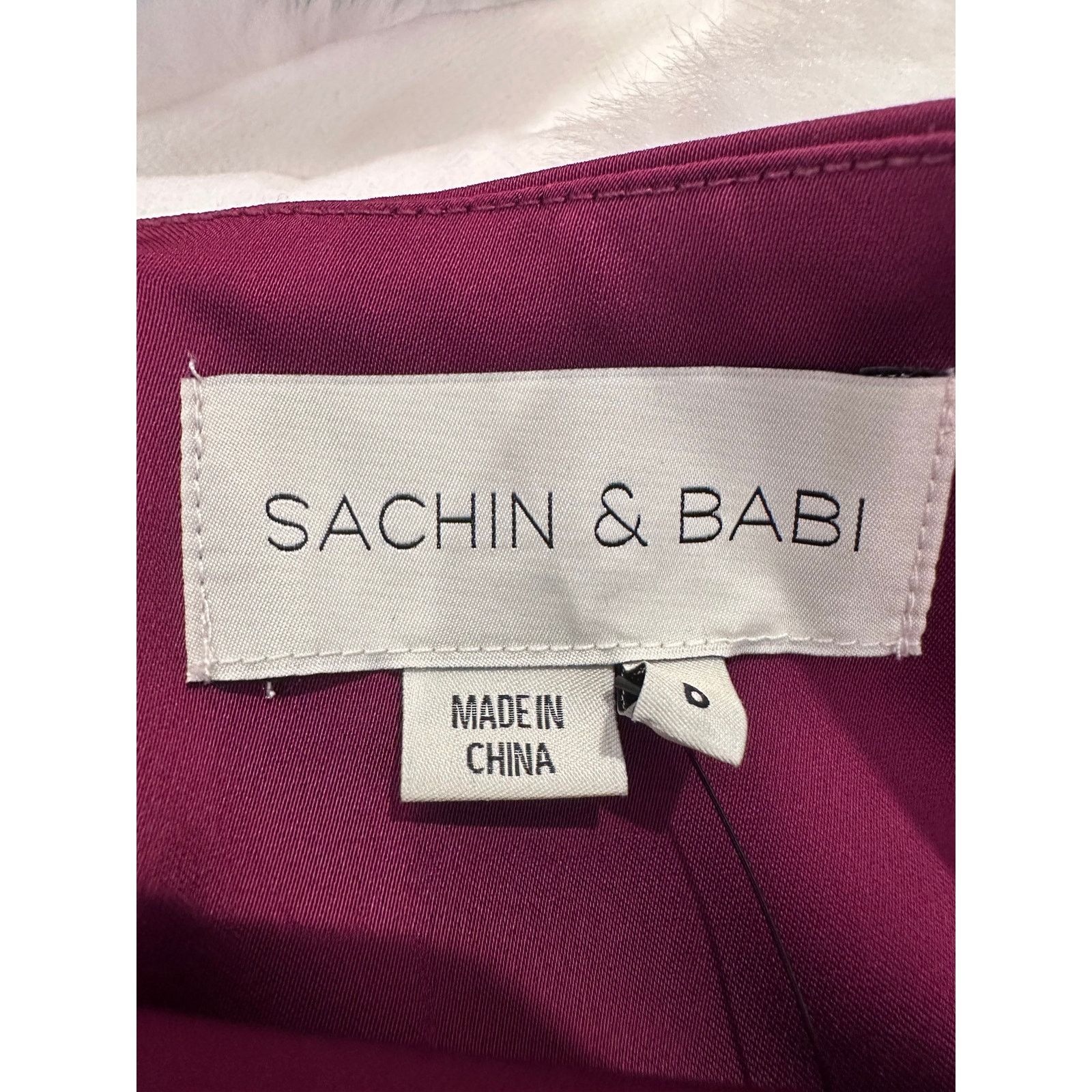 Sachin & Babi Sachin & Babi Women's Burgundy Bryant Gown Front Slit 6 Size M / US 6-8 / IT 42-44 - 15 Thumbnail